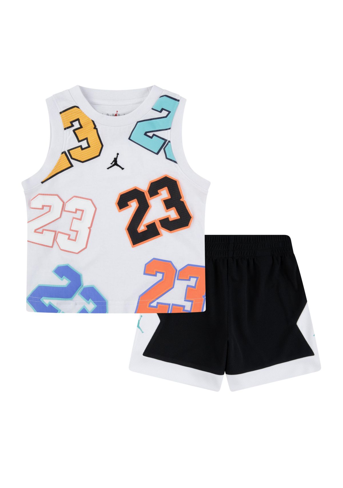 Toddler Boys Printed T-Shirt and Mesh Shorts Set