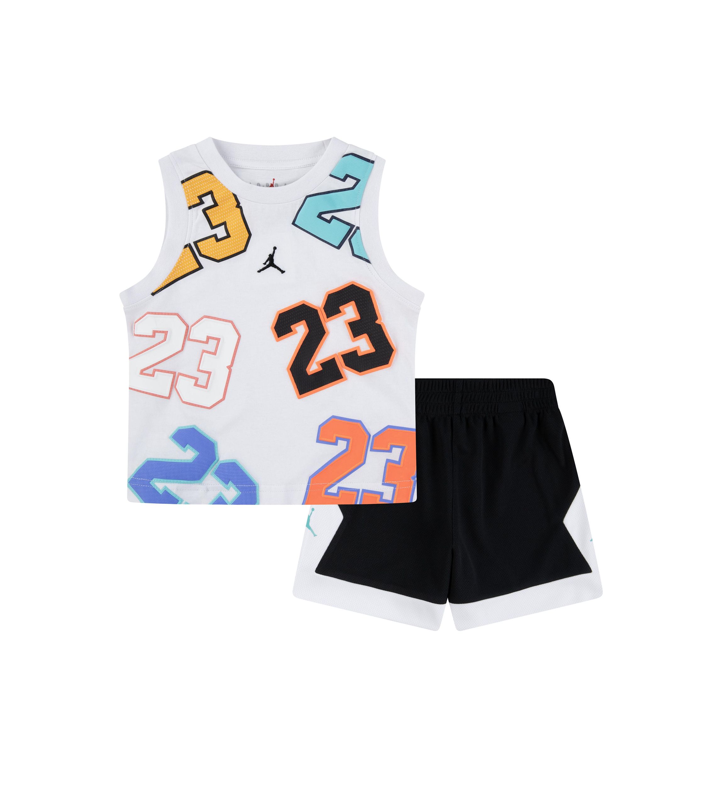 Toddler Boys Printed T-Shirt and Mesh Shorts Set