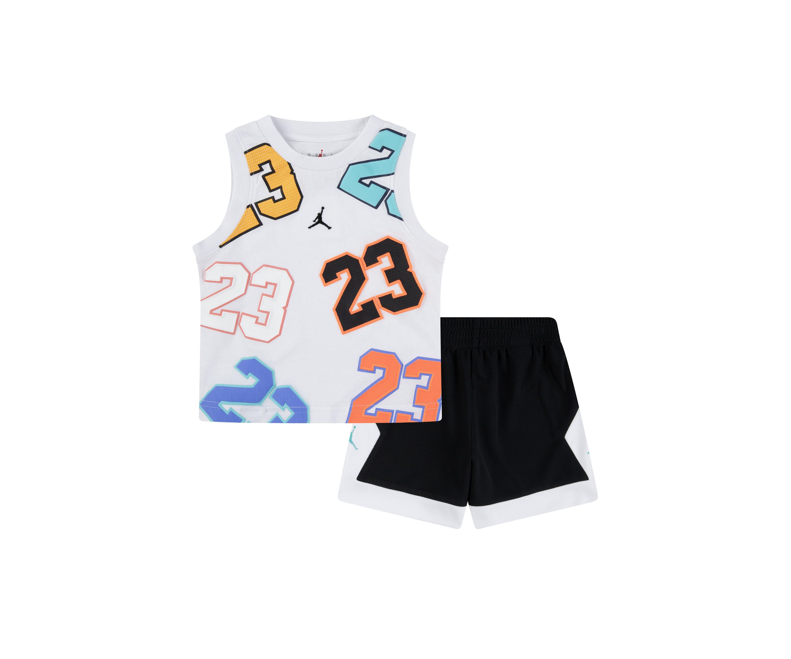 Toddler Boys Printed T-Shirt and Mesh Shorts Set