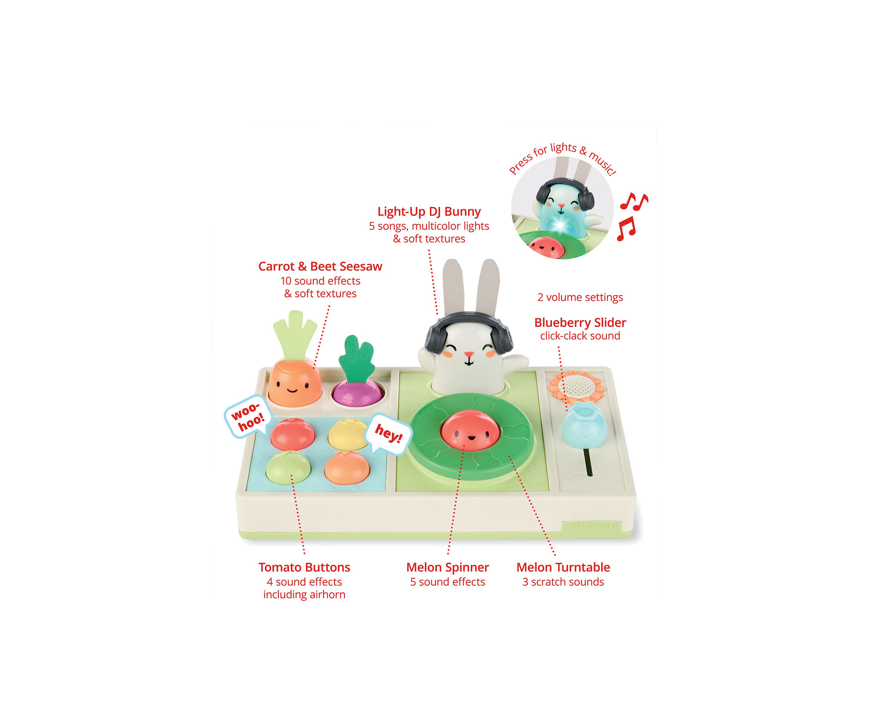 Baby Farmstand Let the Beet Drop DJ Set Musical Toy