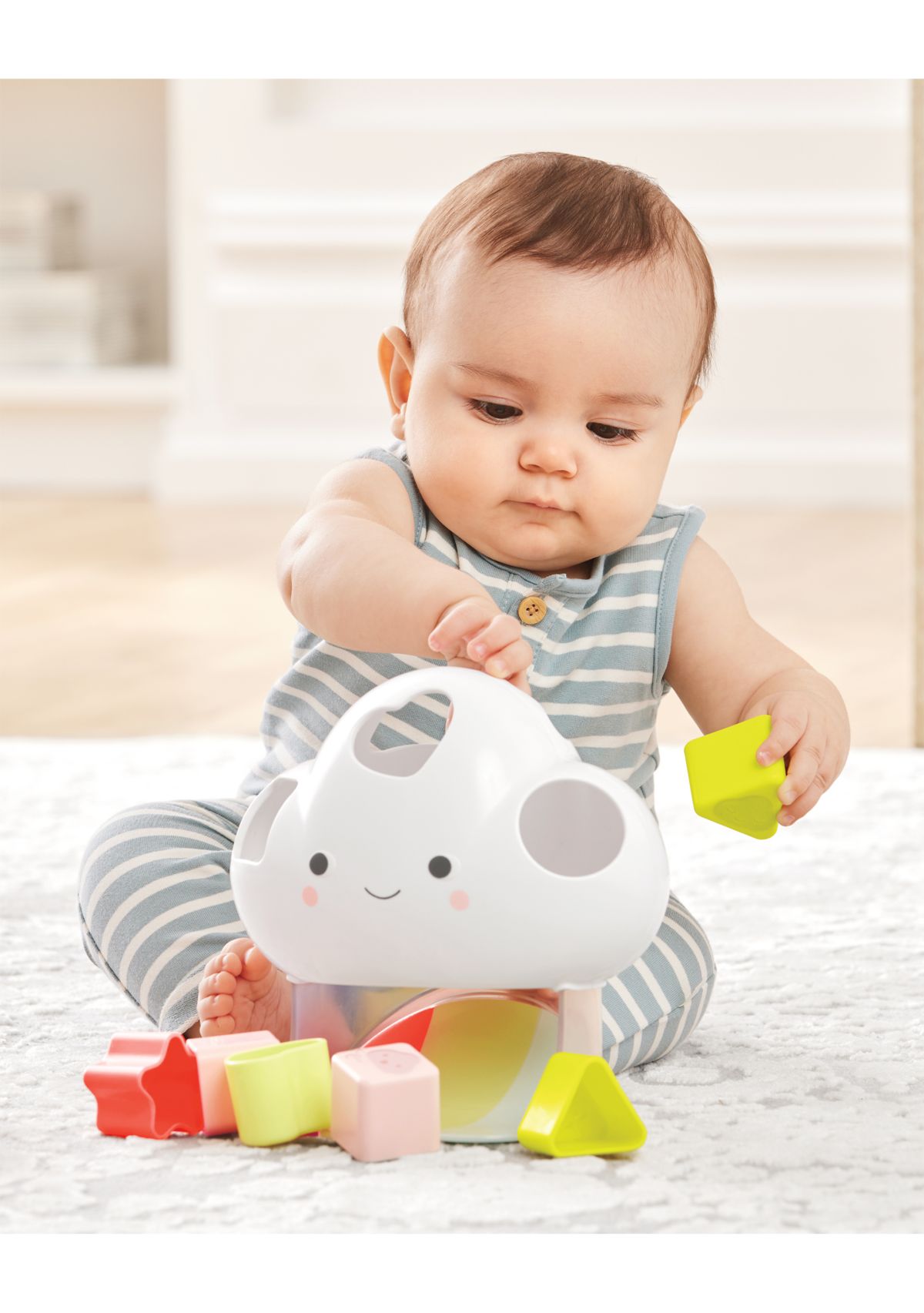 Baby Silver Lining Cloud Feelings Shape Sorter Toy