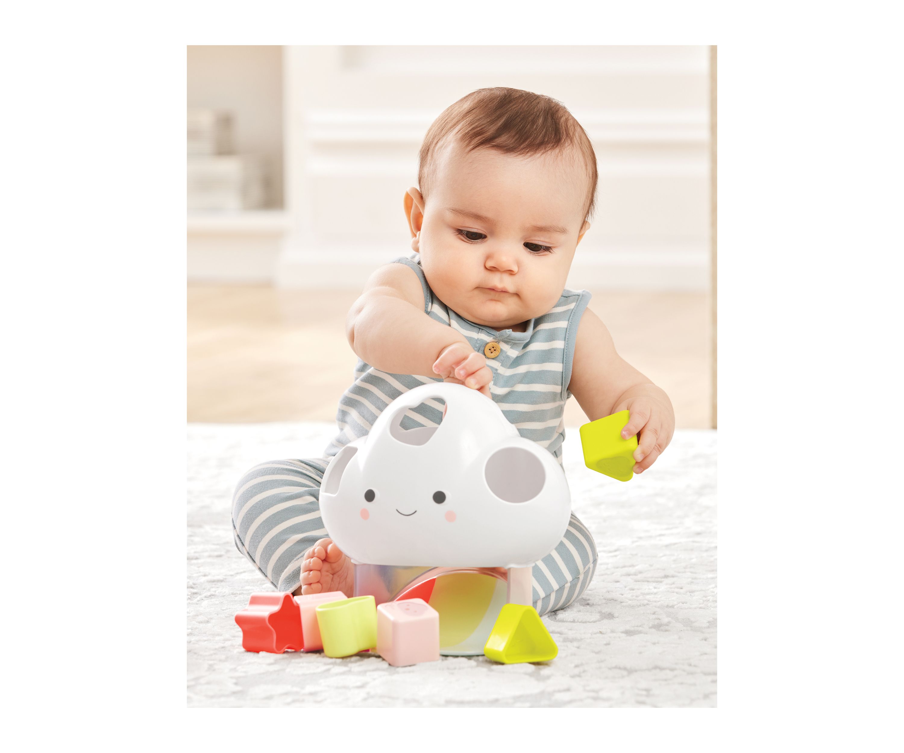 Baby Silver Lining Cloud Feelings Shape Sorter Toy