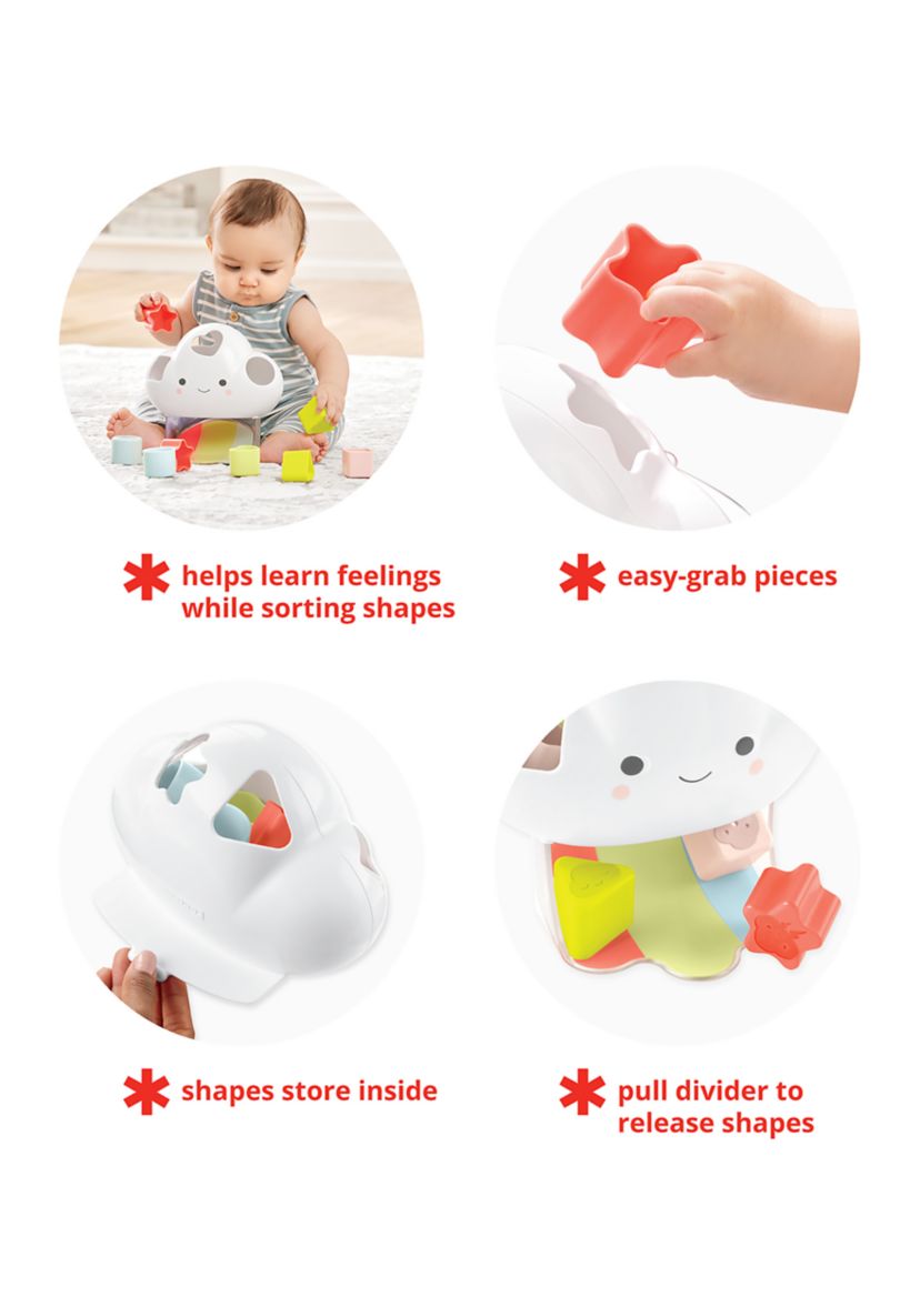 Baby Silver Lining Cloud Feelings Shape Sorter Toy