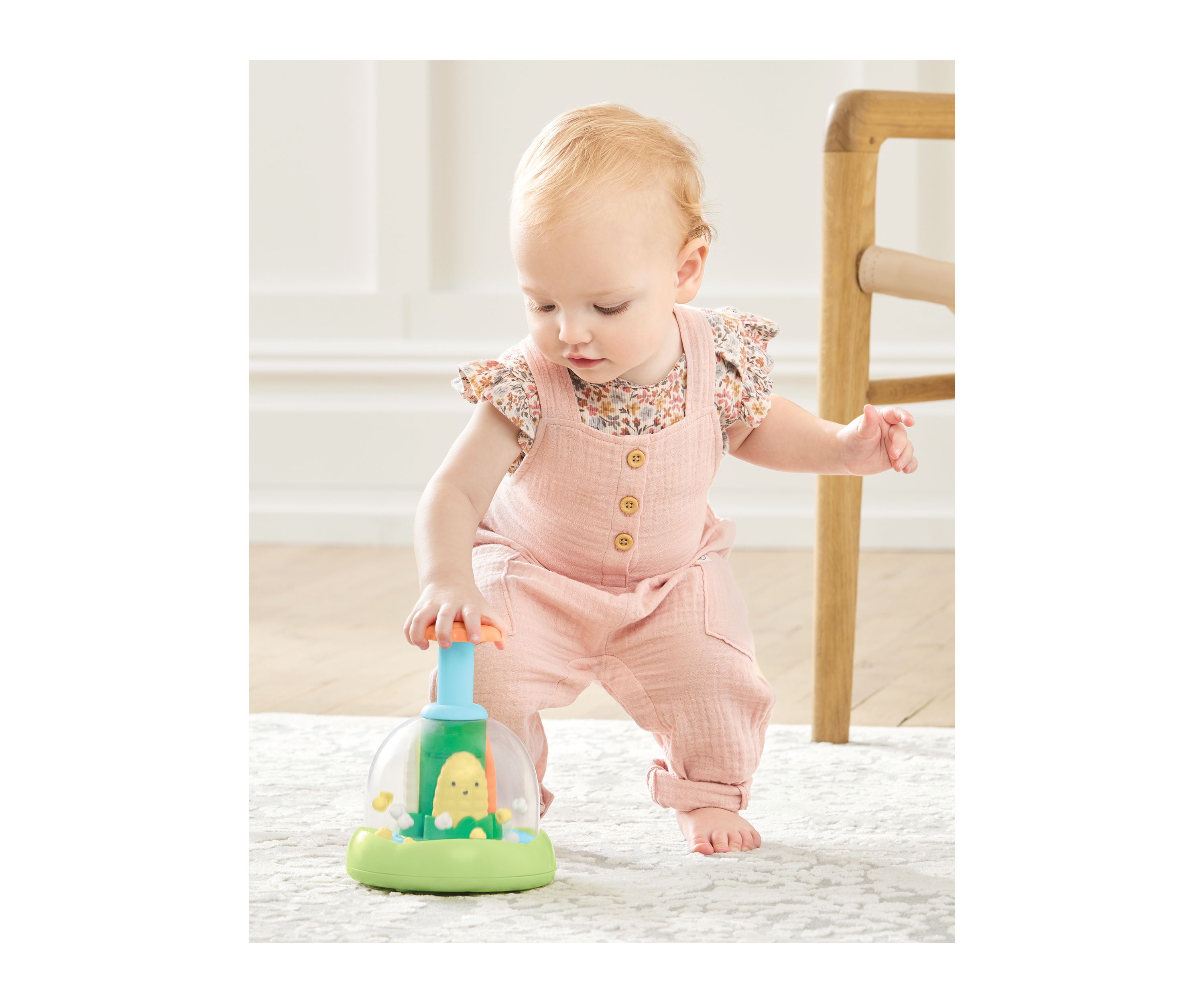 Baby Farmstand Push and Spin Toy