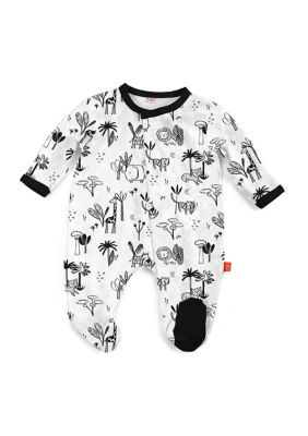 Baby Boys Animal Safari Footie Pajamas