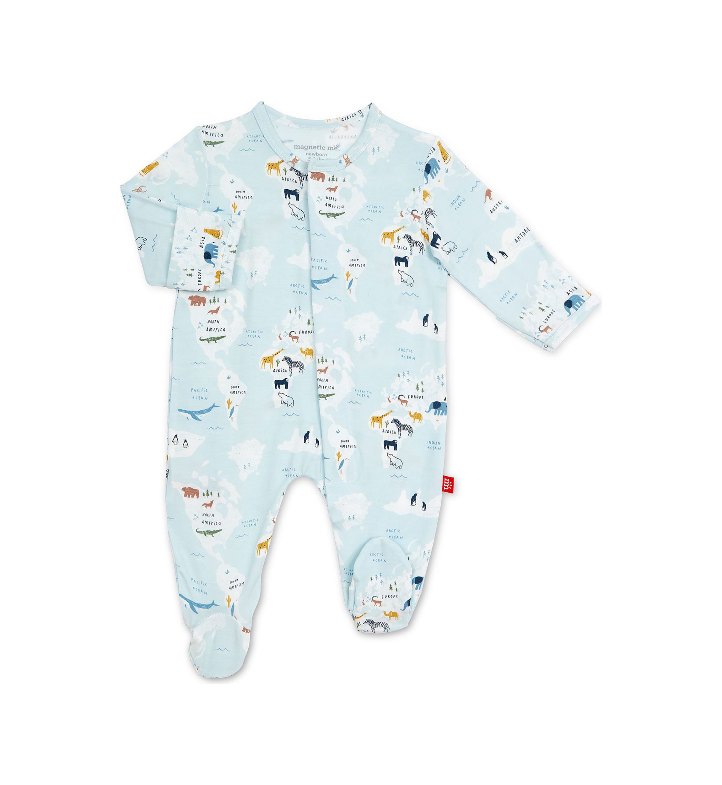 Baby Boys Printed Footie Pajamas