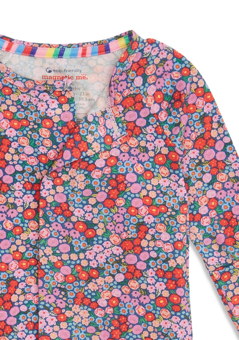 Baby Girls Gilded Lily Magnetic Footie Pajama