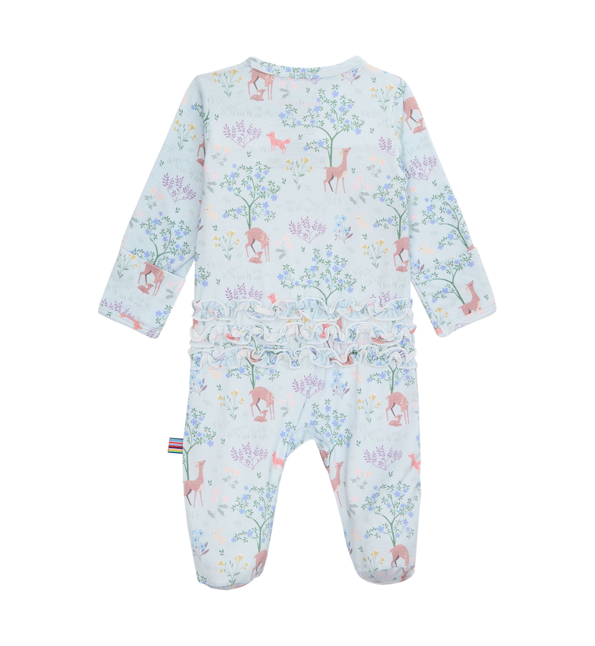 Baby Girls Love You Deerly Footie 