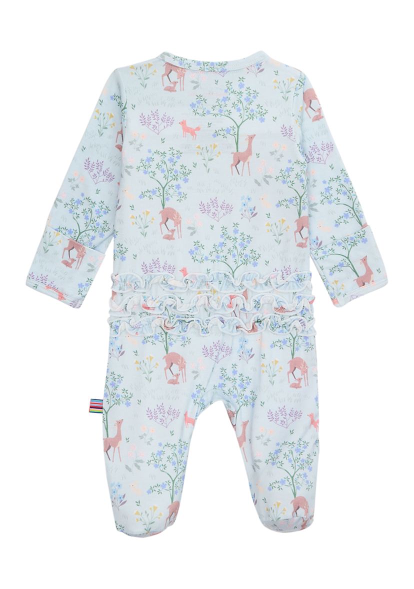 Baby Girls Love You Deerly Footie 