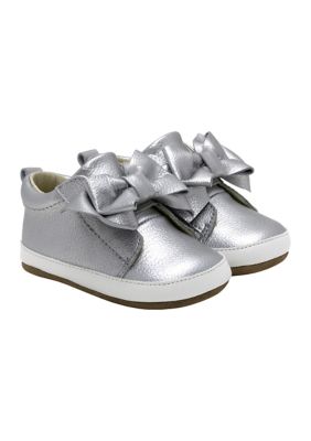 Robeez Aria First Kicks Silver 3 6 Months Baby Shoes