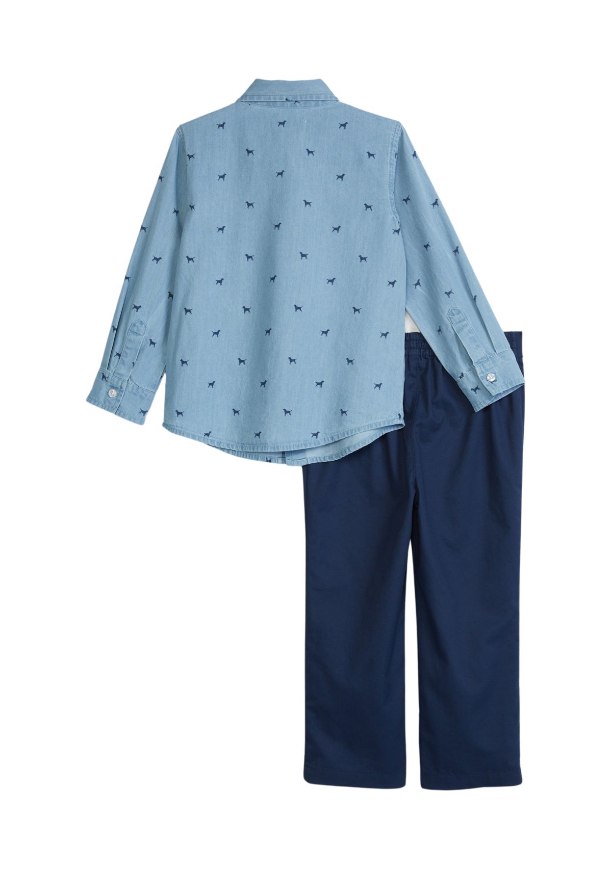 Boys 4-7 Woven Chambray Set 