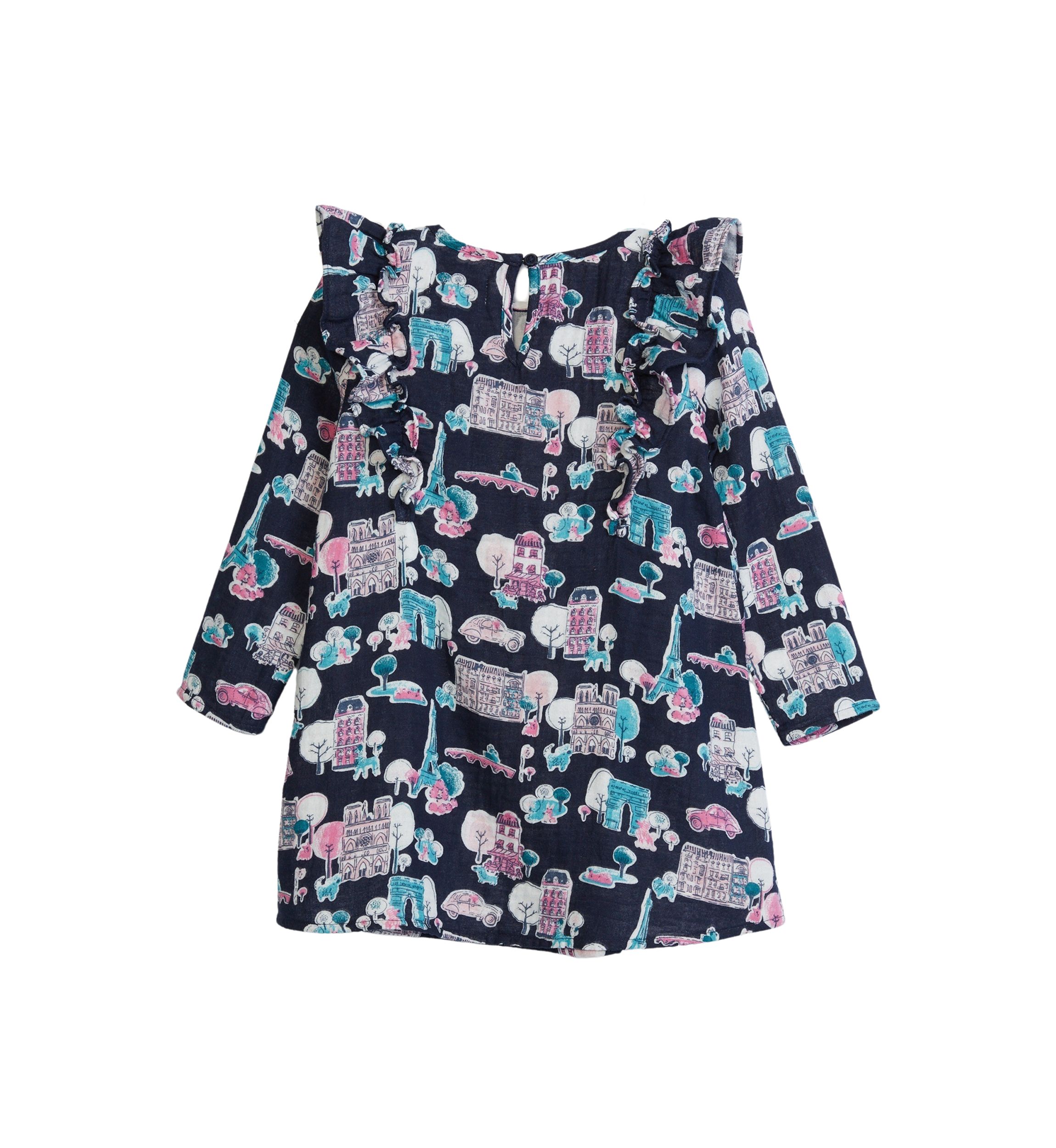 Baby Girls Printed Ruffle Dress