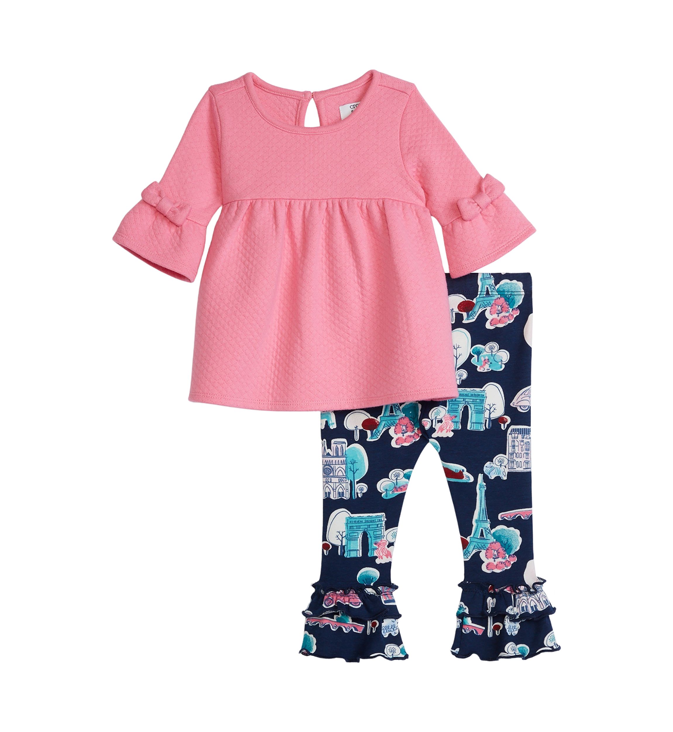 Baby Girls Quilted Top Set