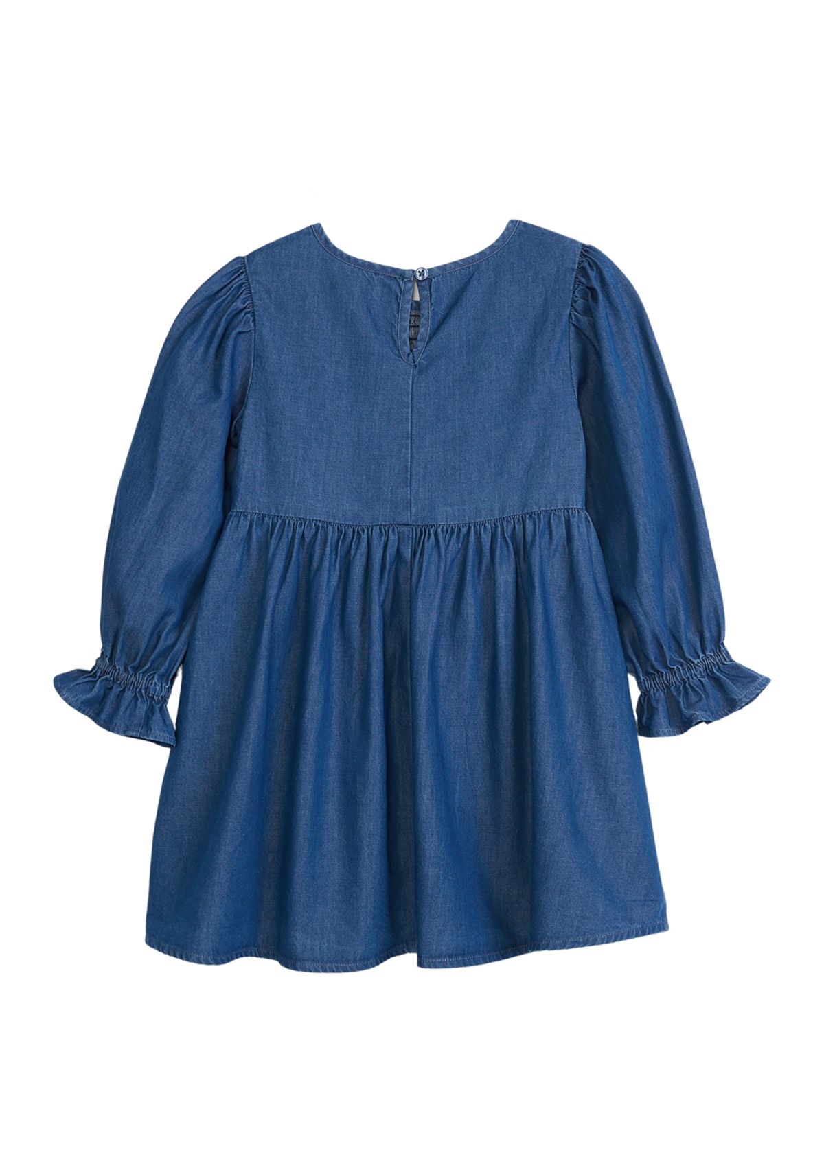 Toddler Girls Smocked Chambray Dress
