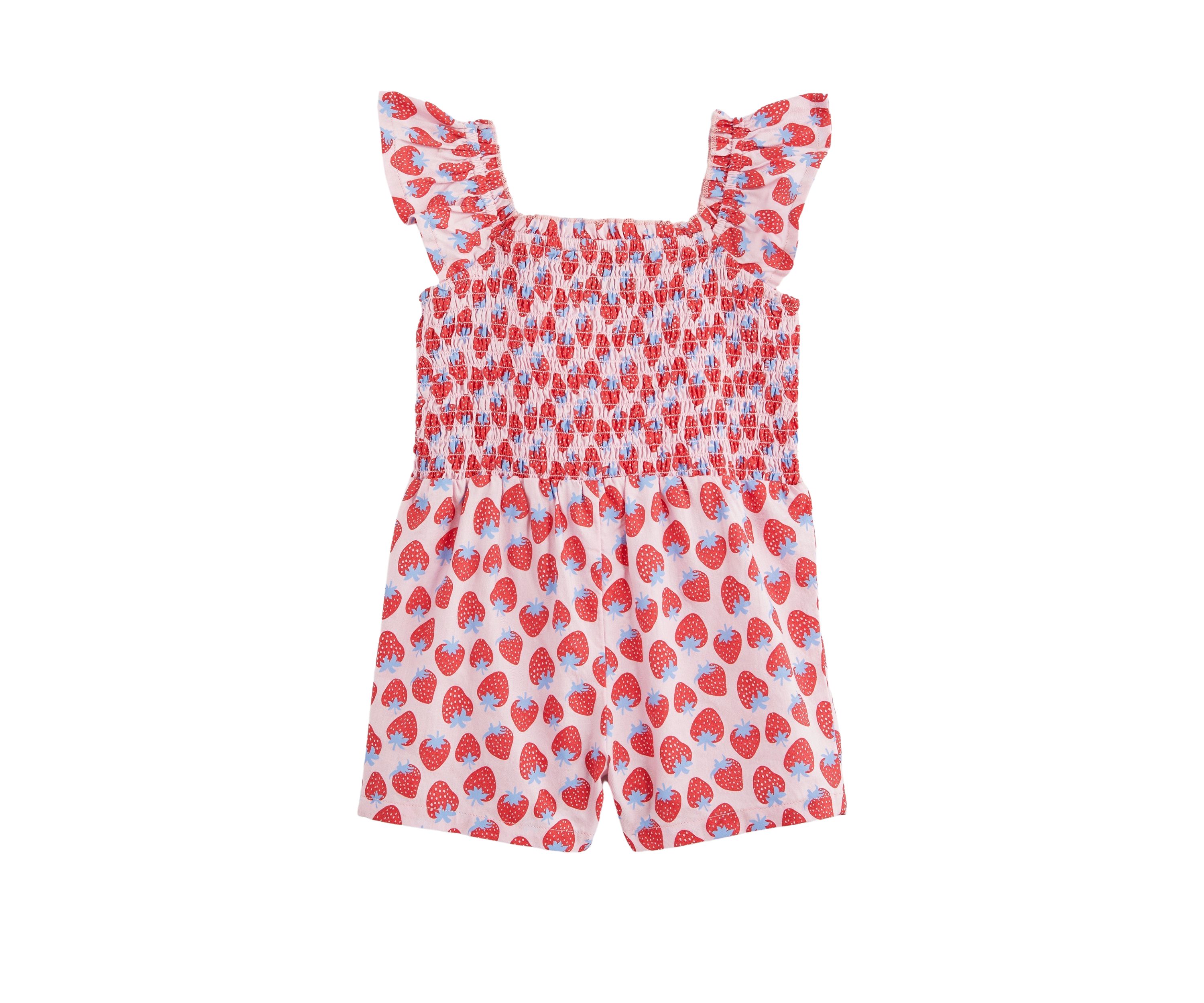 Baby Girls Printed Ruffle Romper 