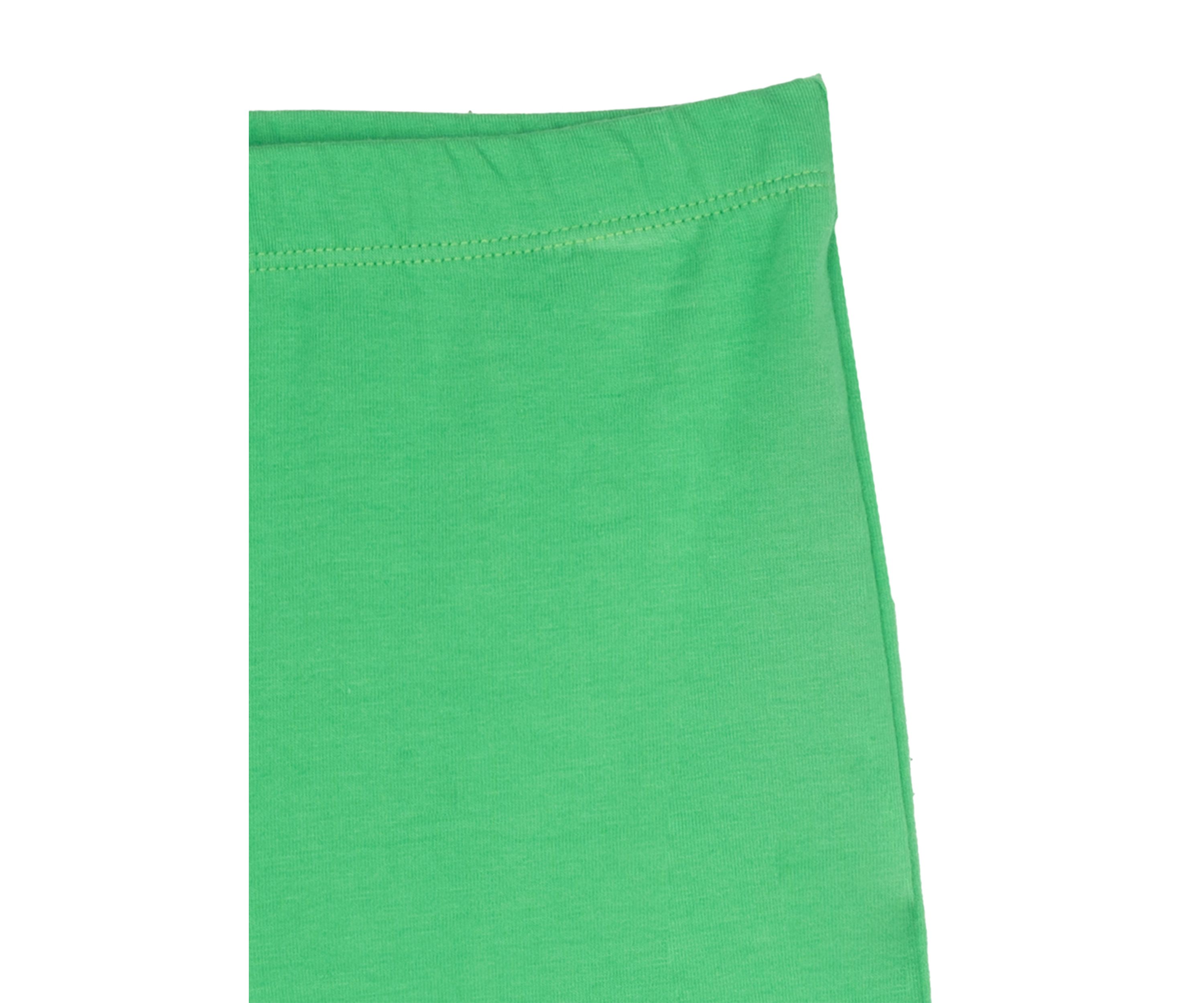 Toddler Girls Solid Green Leggings with Bow Details