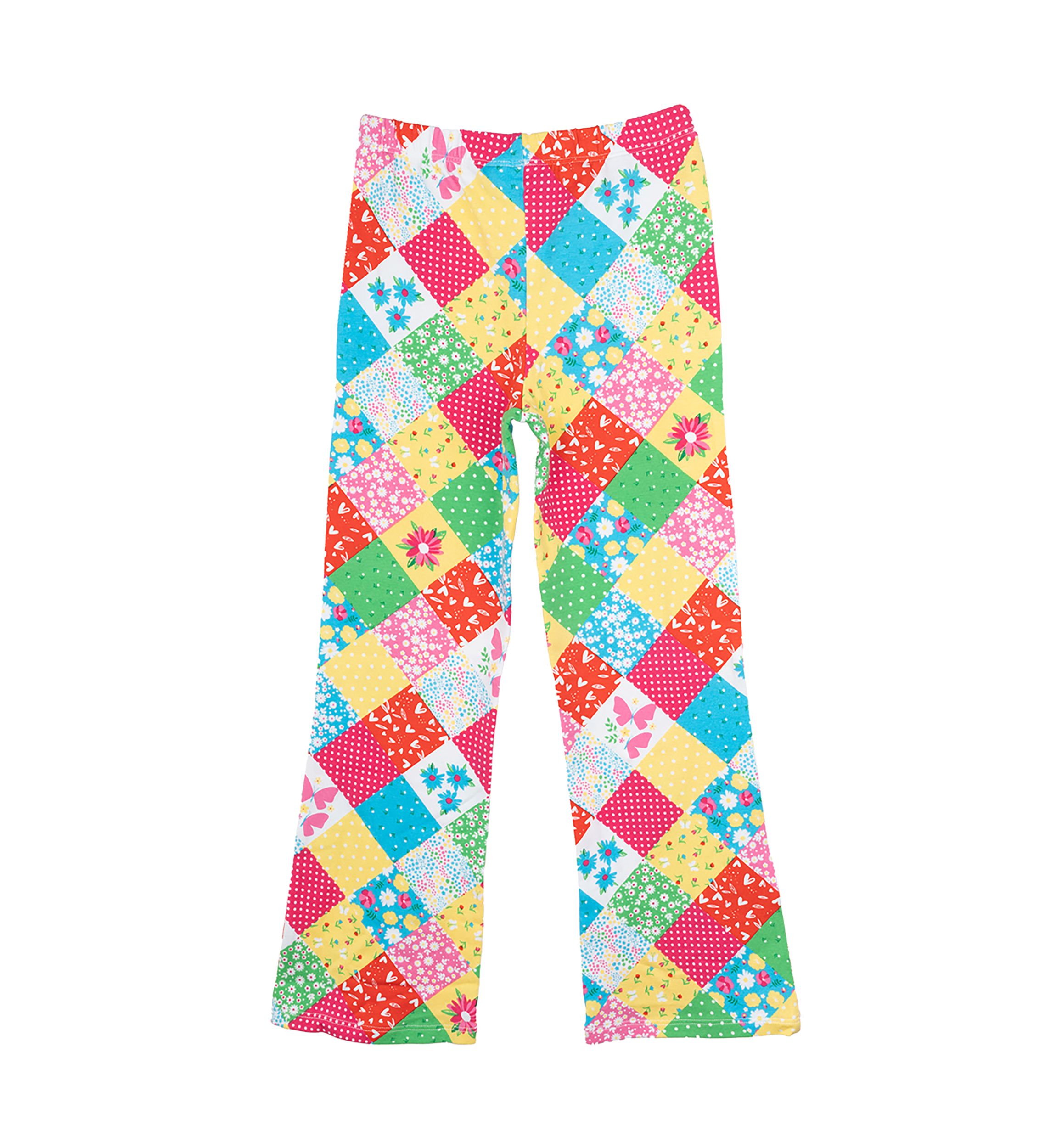 Toddler Girls Patchwork Printed Leggings