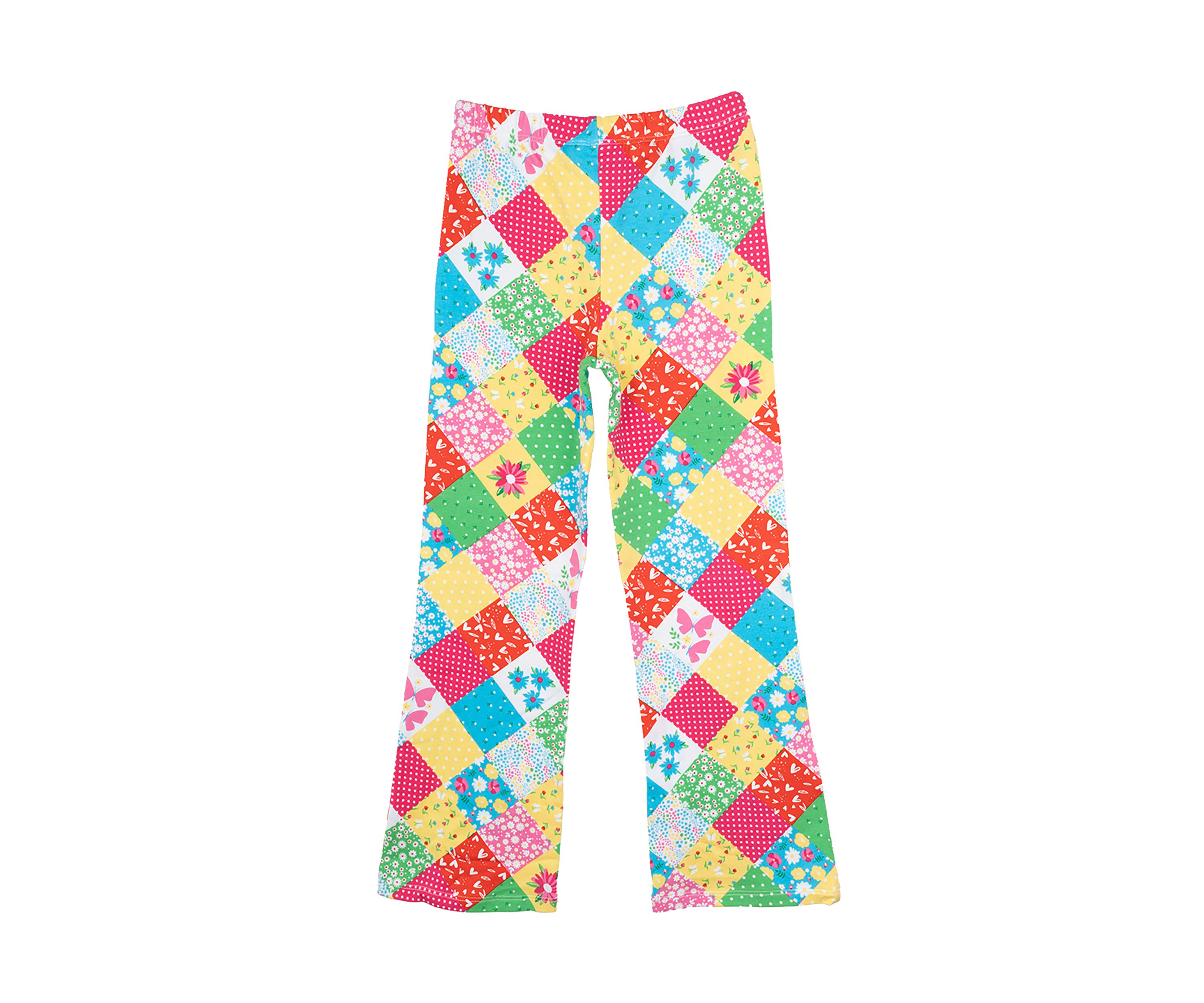 Toddler Girls Patchwork Printed Leggings