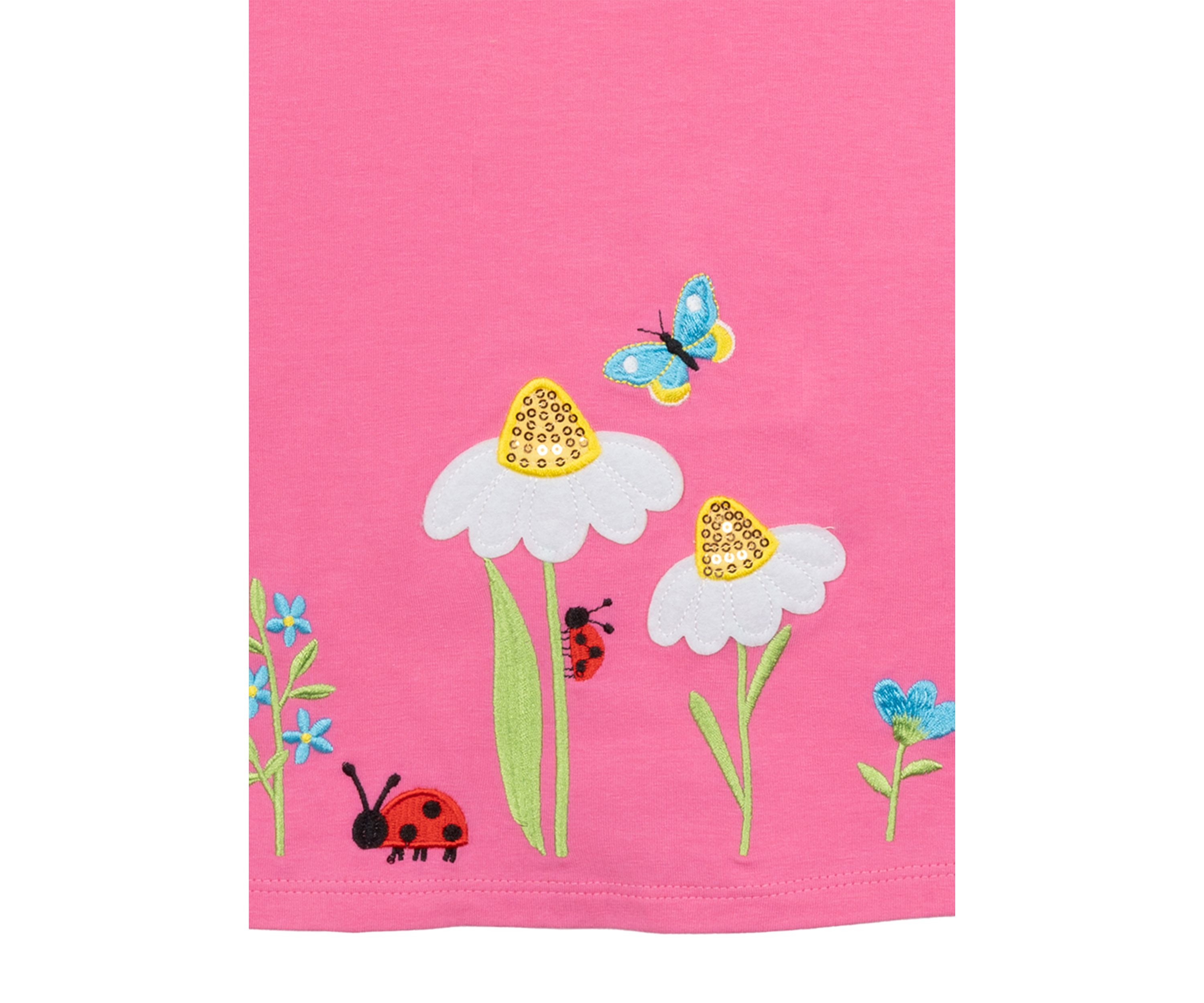Toddler Girls Flutter Sleeve Floral Drerss