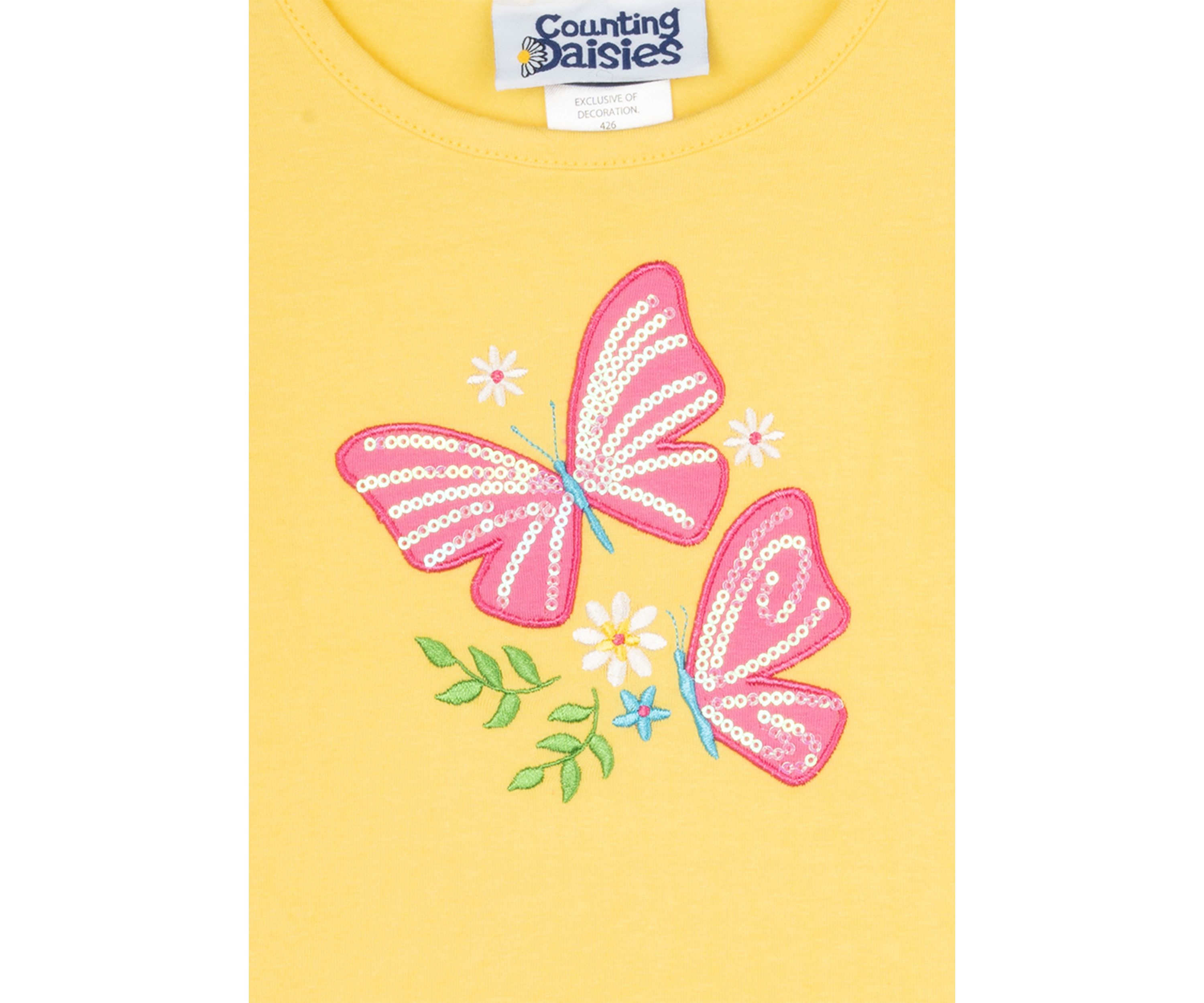 Toddler Girls Flutter Sleeve Butterfly Dress