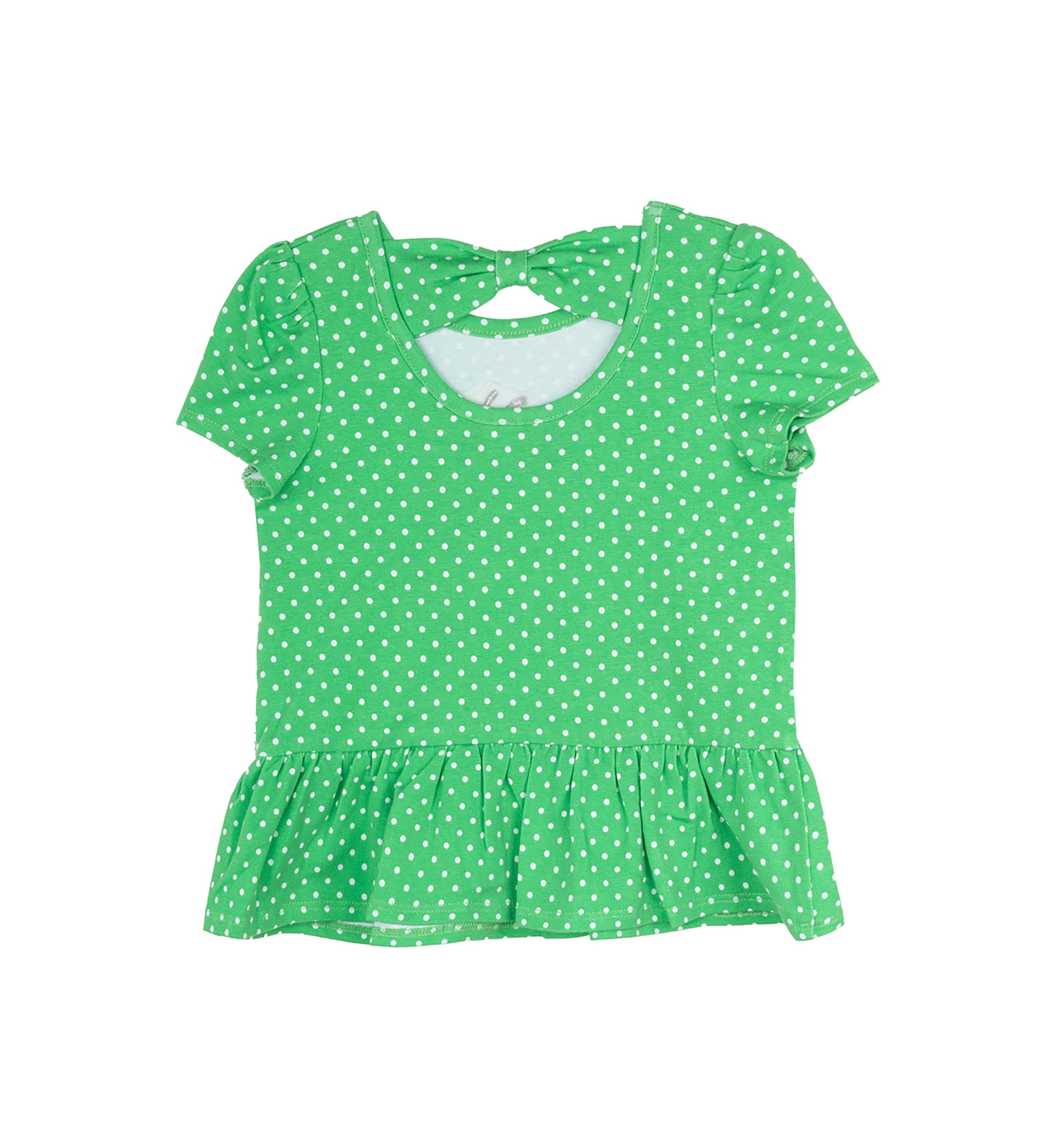 Toddler Girls Polka Dot Bee Top 