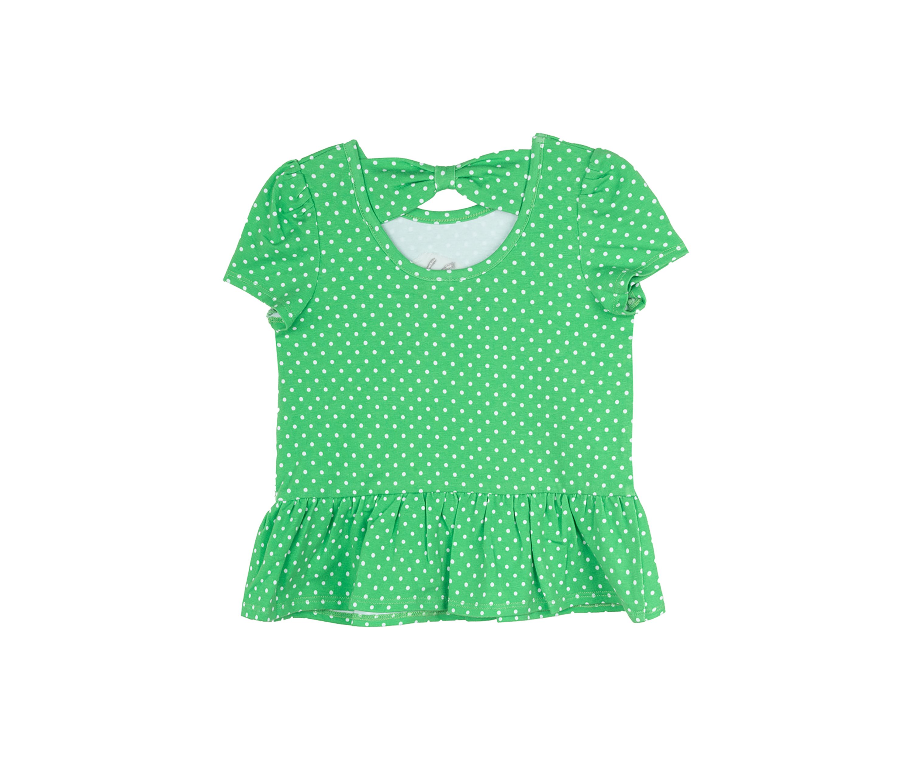 Toddler Girls Polka Dot Bee Top 