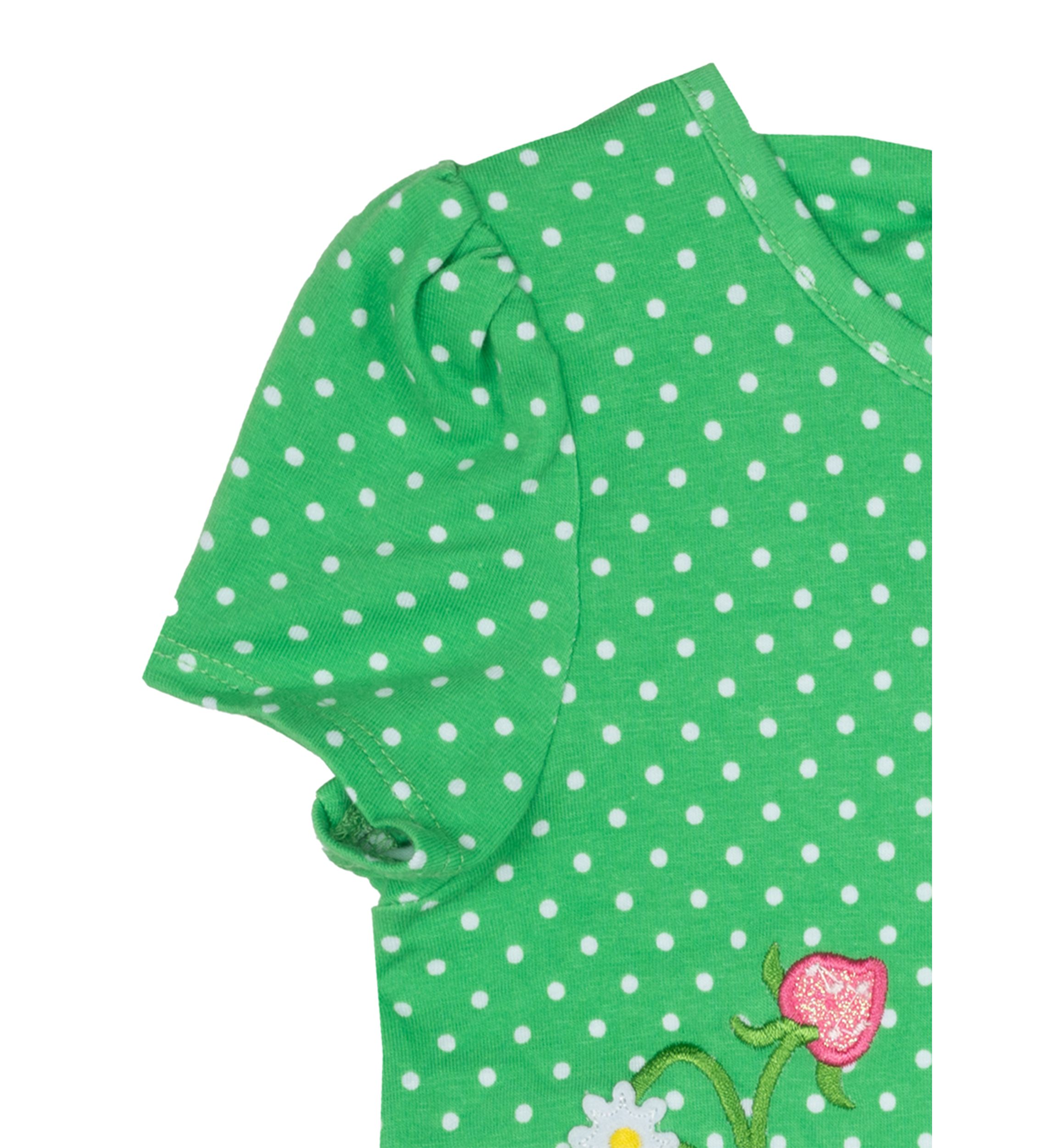 Toddler Girls Polka Dot Bee Top 