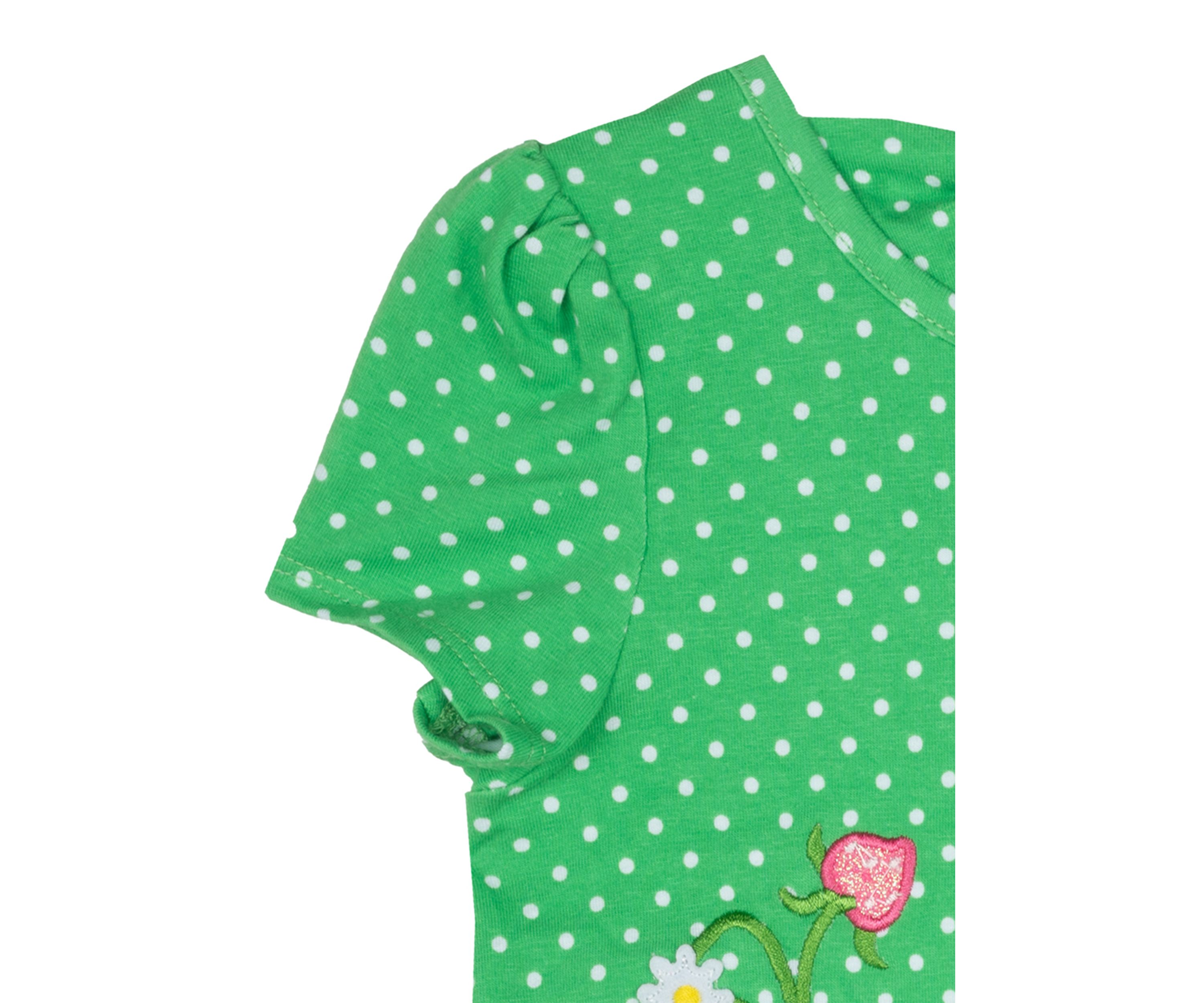 Toddler Girls Polka Dot Bee Top 