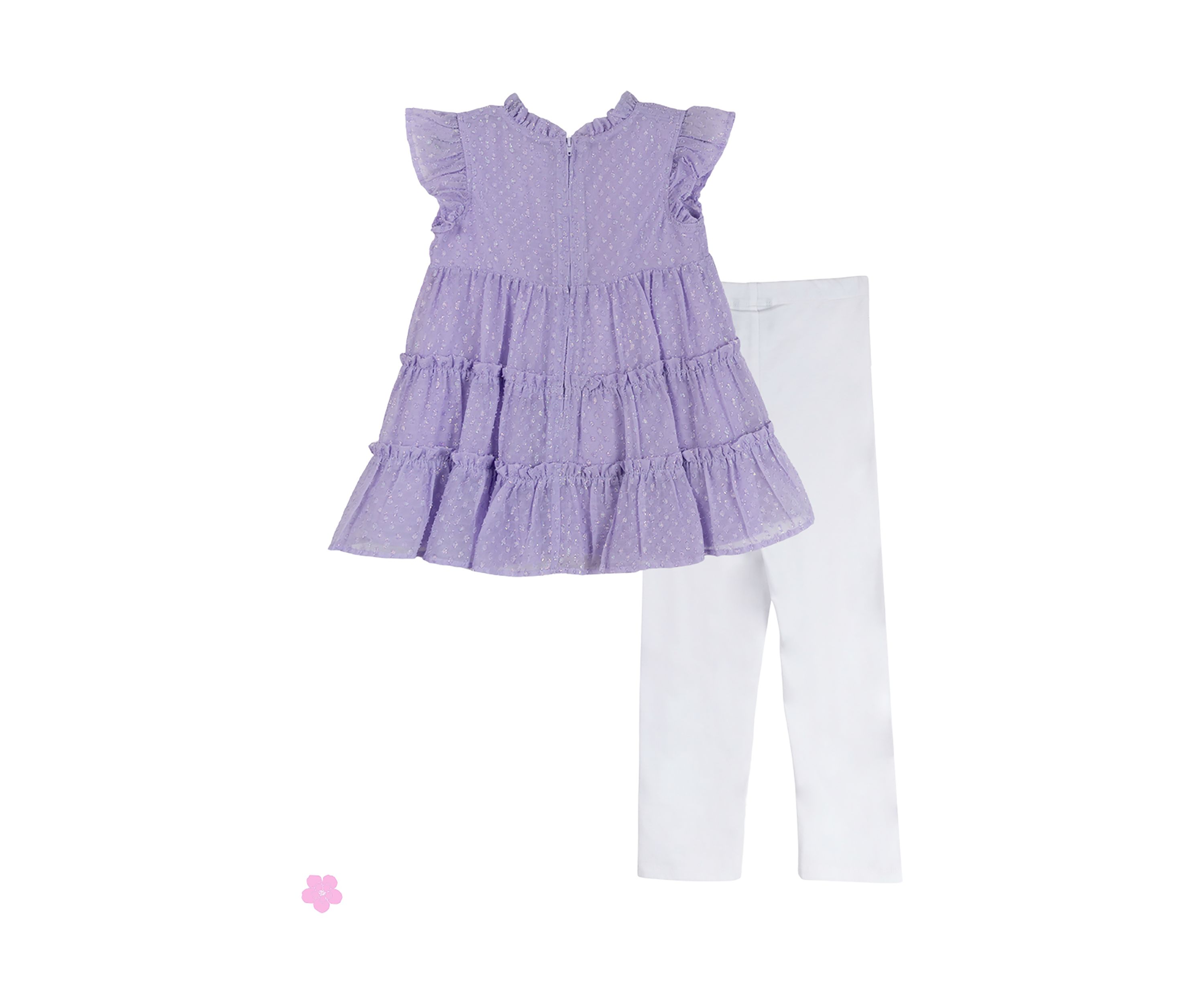 Baby Girls Lurex Clip Dot Set