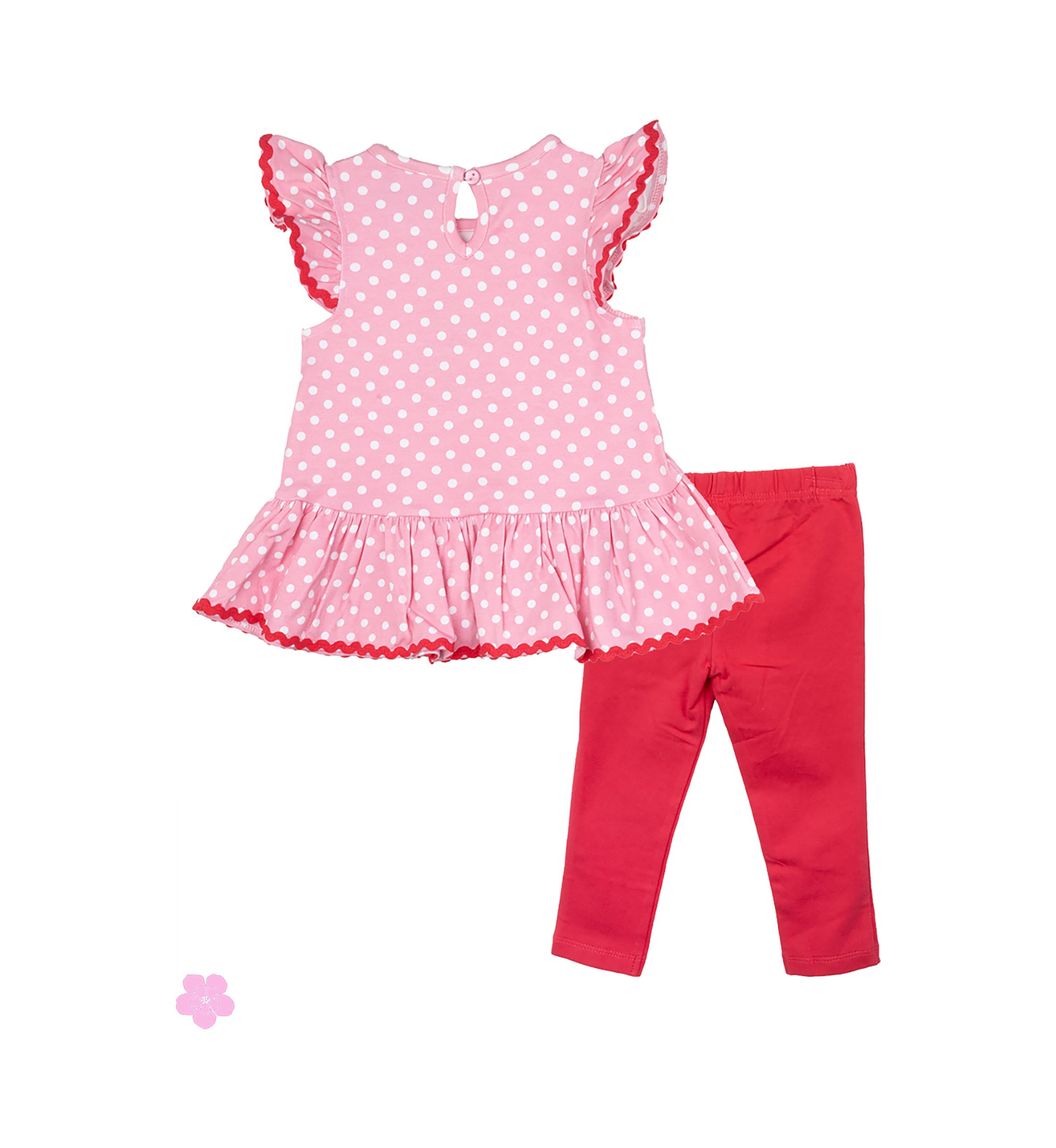Baby Girls Cherry Interlock Set