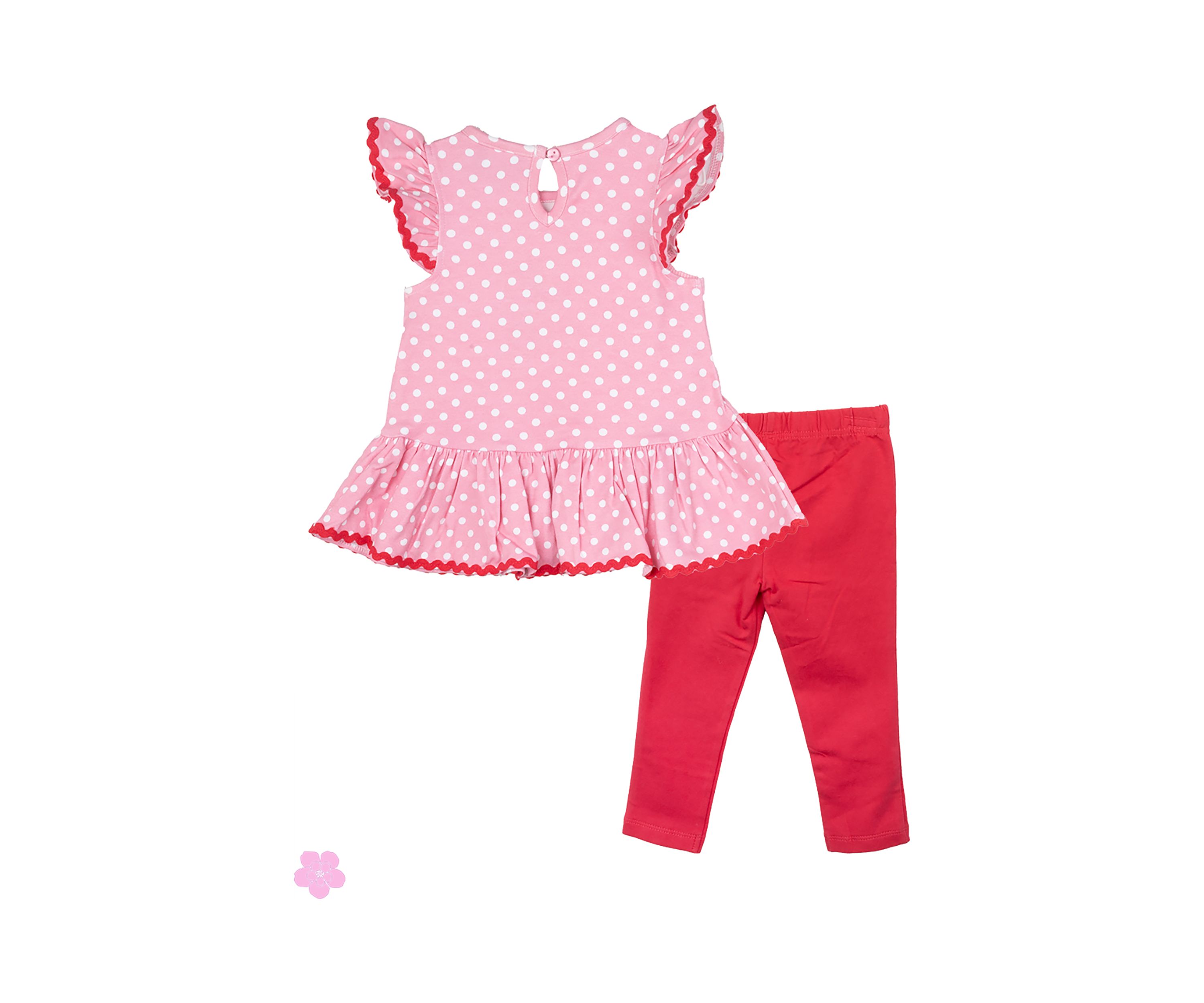 Baby Girls Cherry Interlock Set