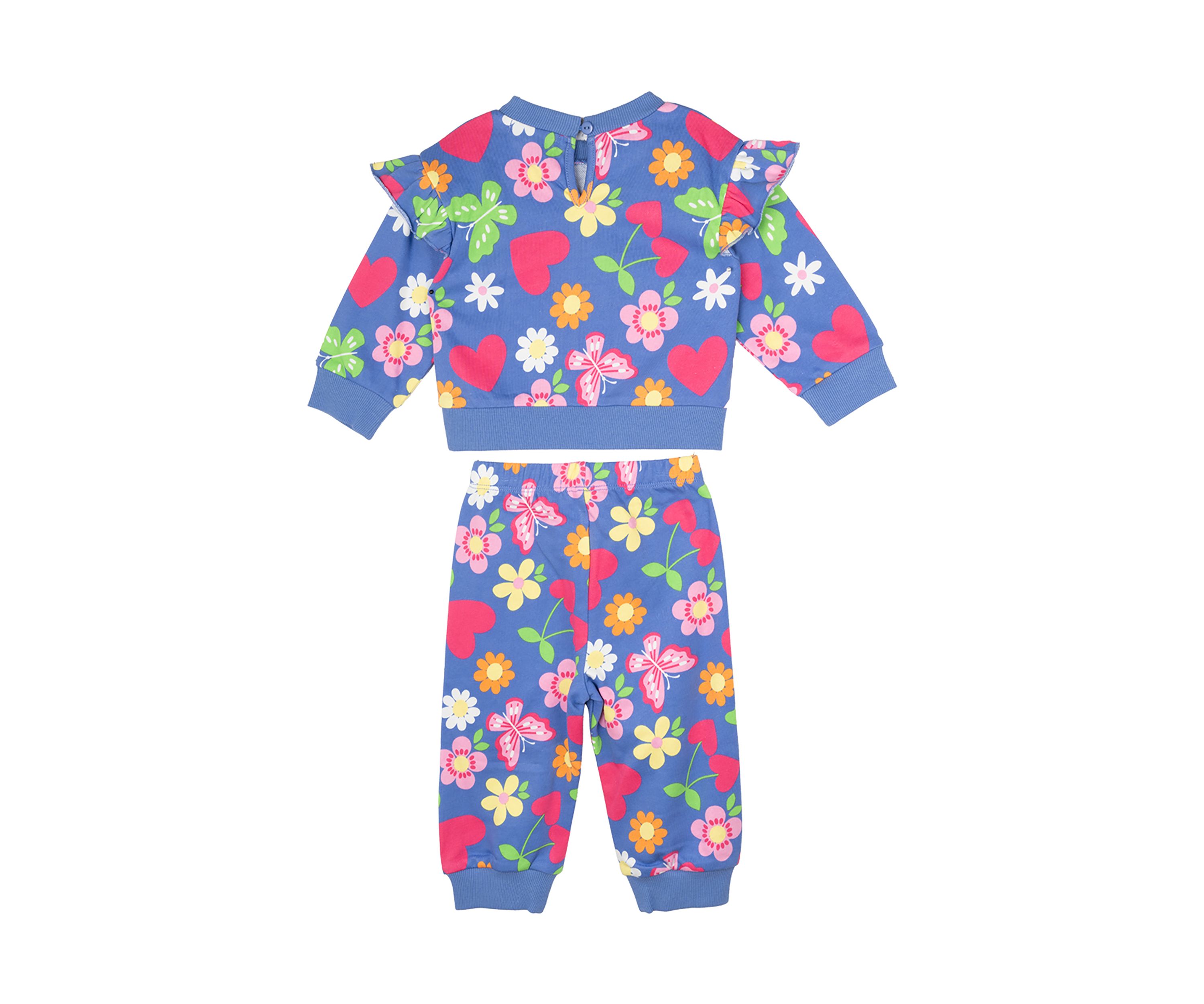 Baby Girls Printed French Terry Set