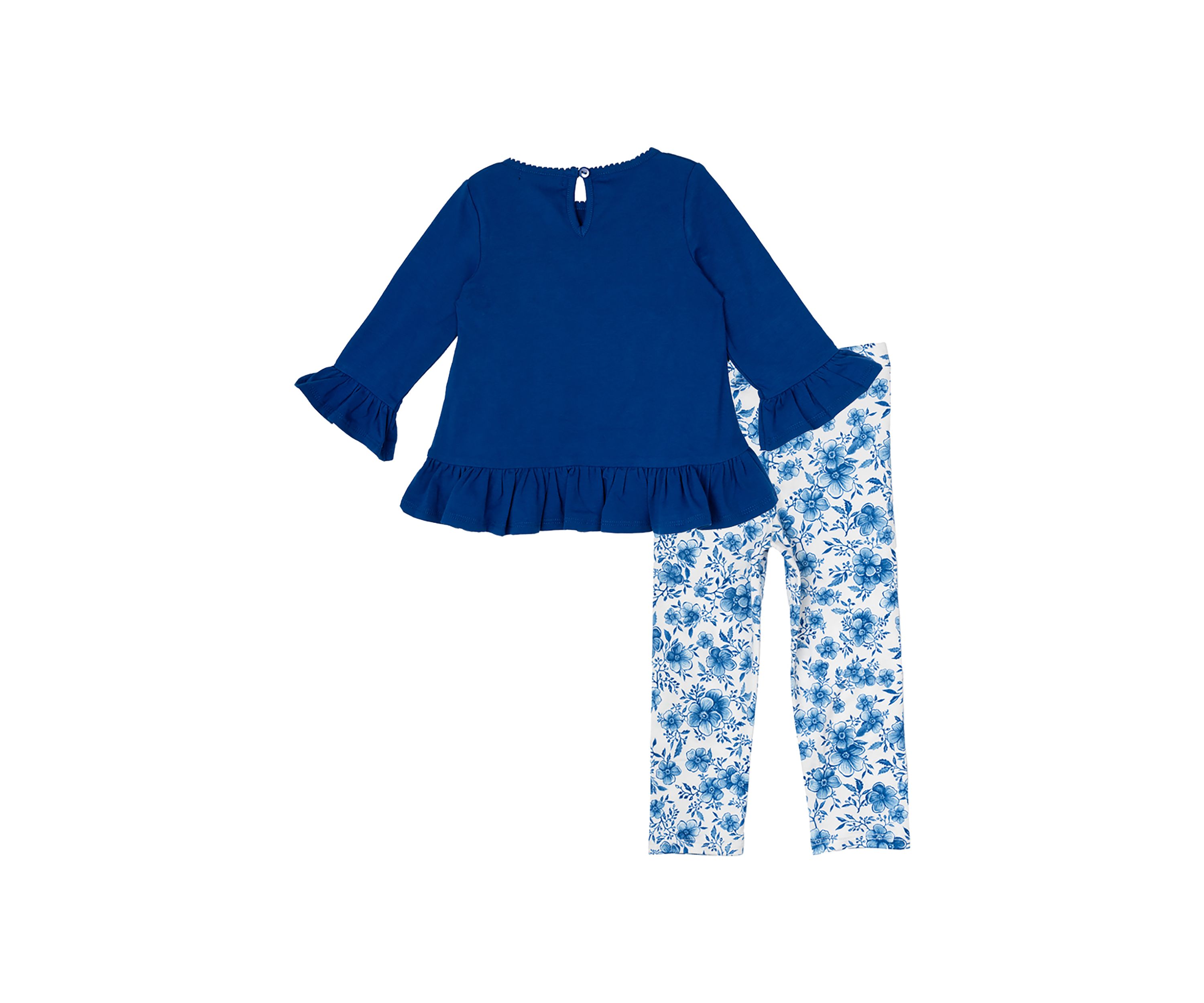 Baby Girls Butterfly Appliqué Top and Printed Leggings Set