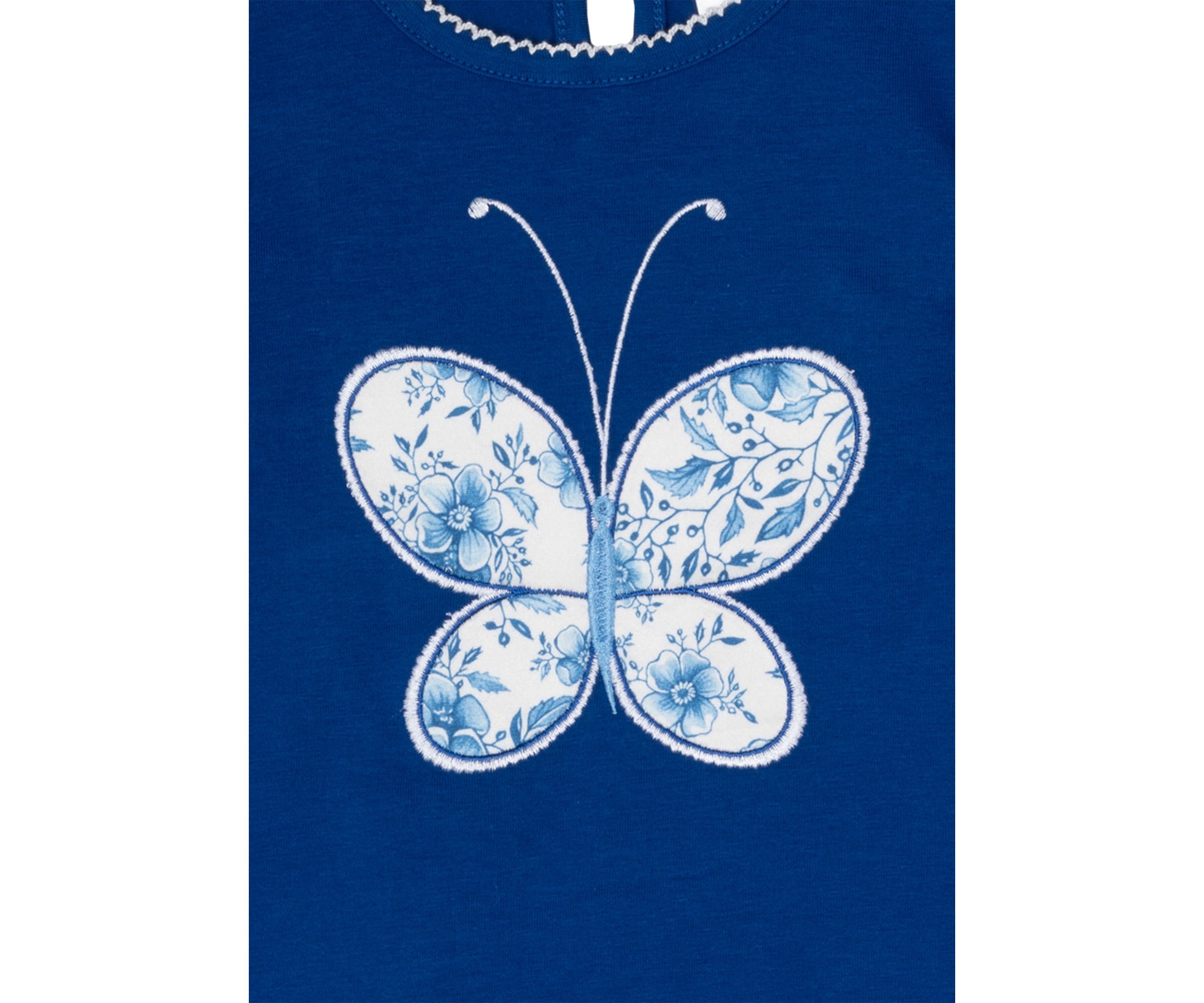 Baby Girls Butterfly Appliqué Top and Printed Leggings Set