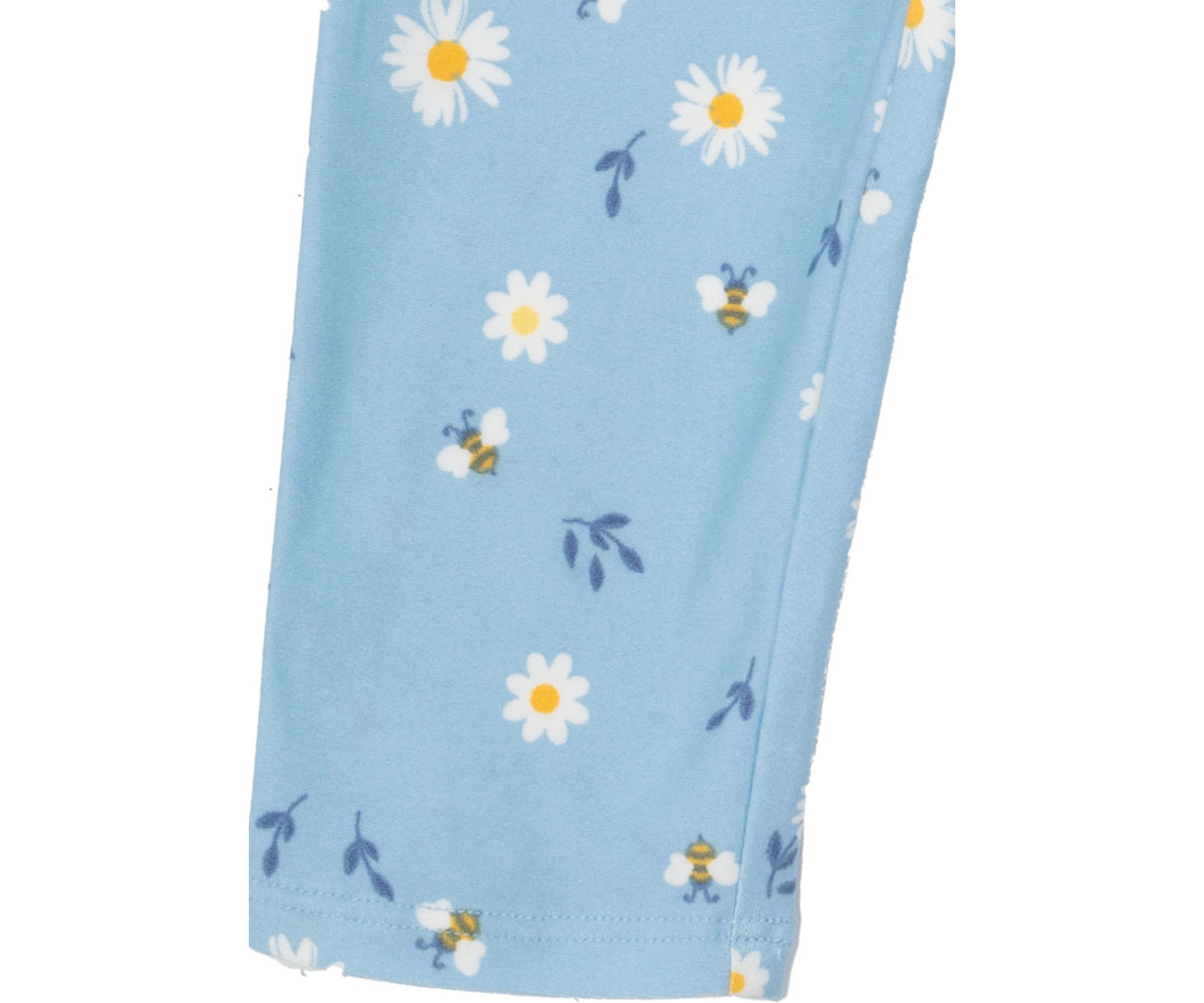 Baby Girls Daisy Graphic Top and Printed Leggings Set