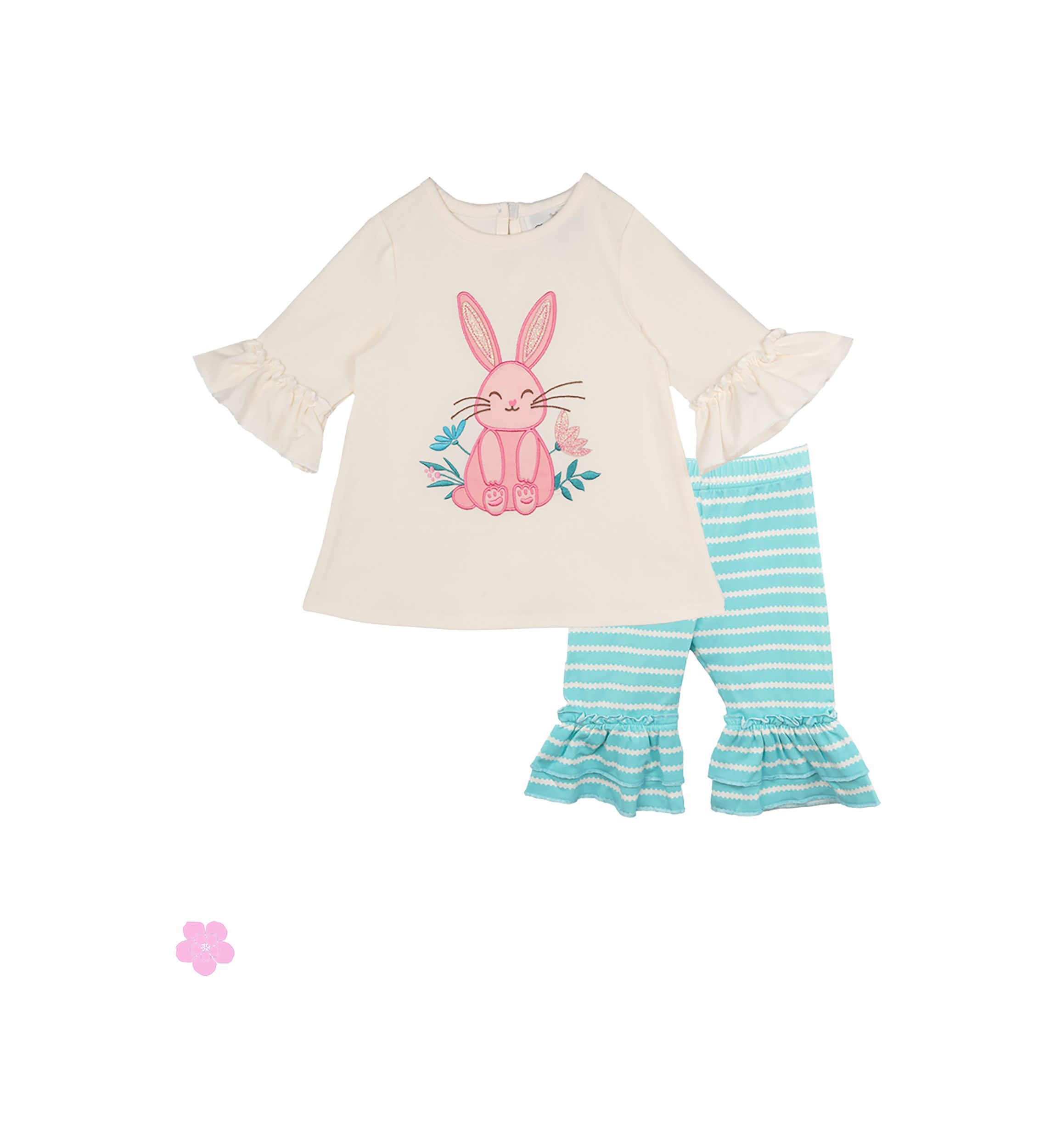 Baby Girls Knit Bunny Set