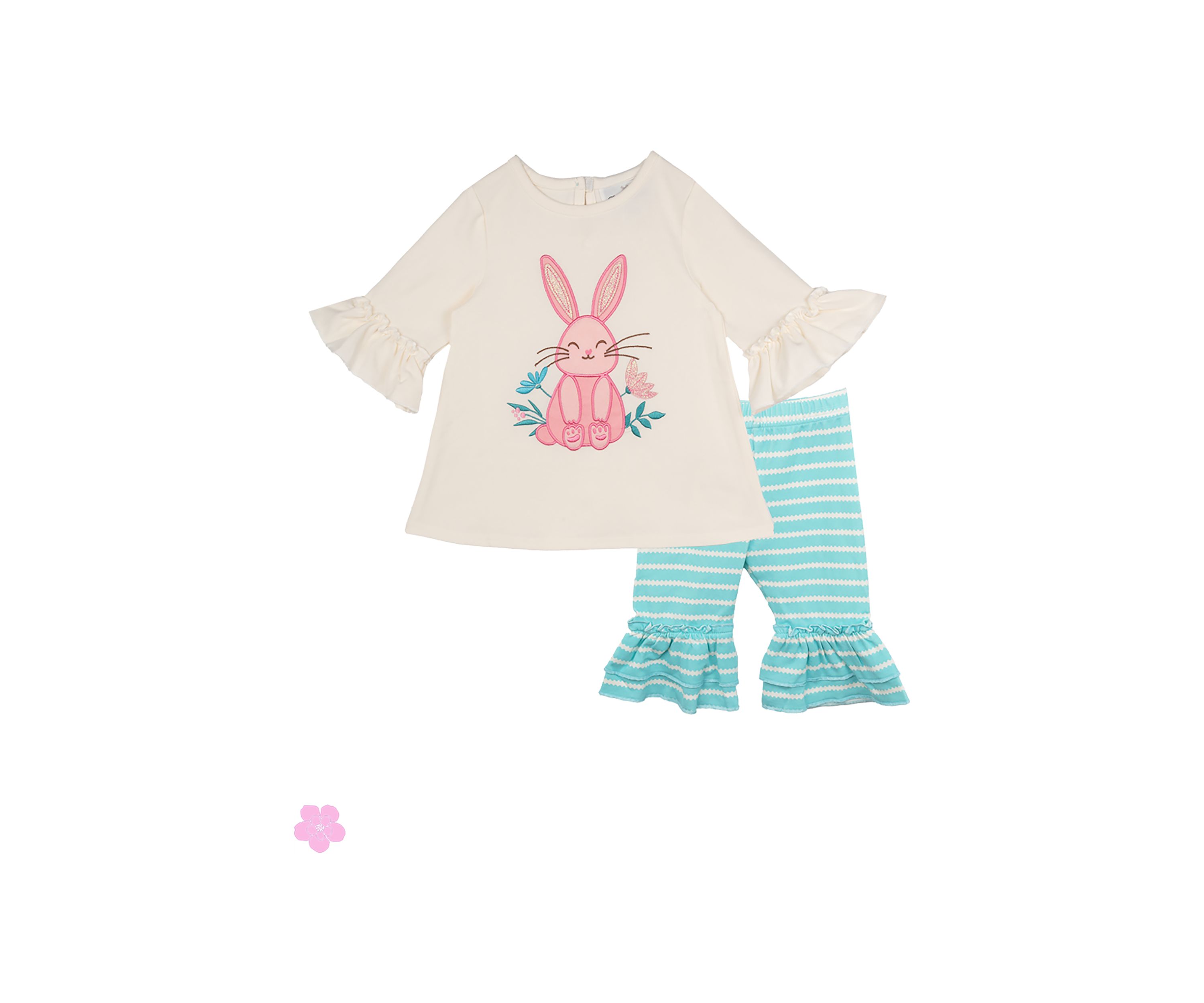 Baby Girls Knit Bunny Set