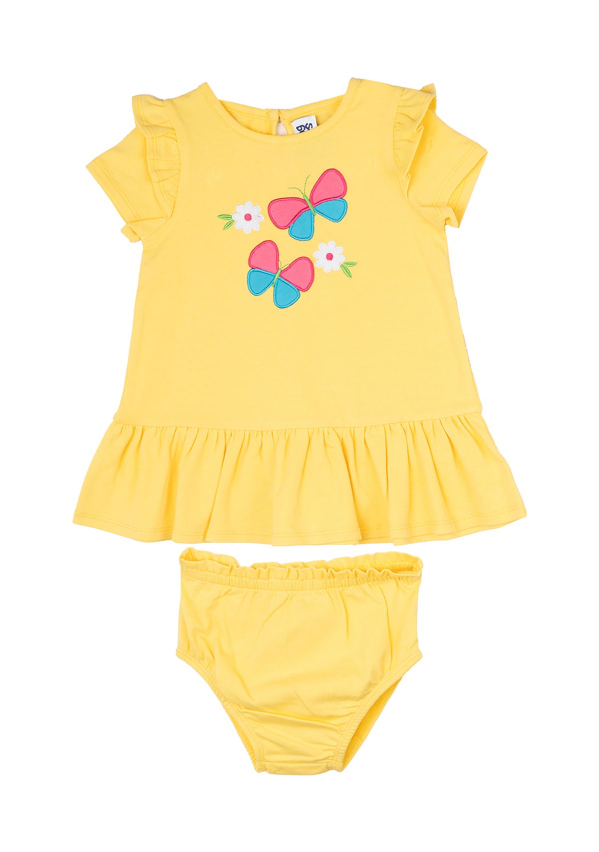 Baby Girls Butterfly Dress and Bloomer