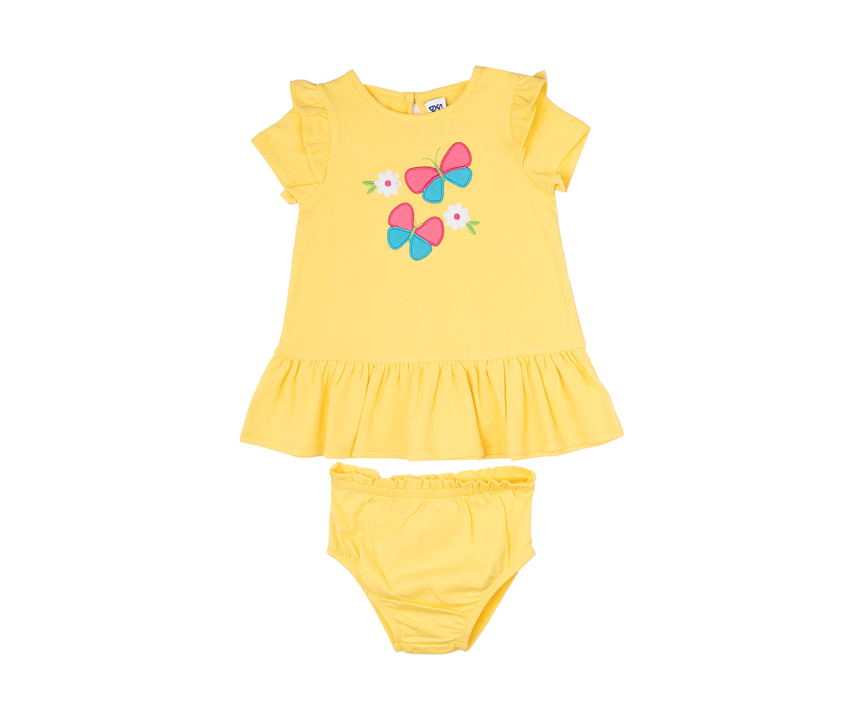 Baby Girls Butterfly Dress and Bloomer
