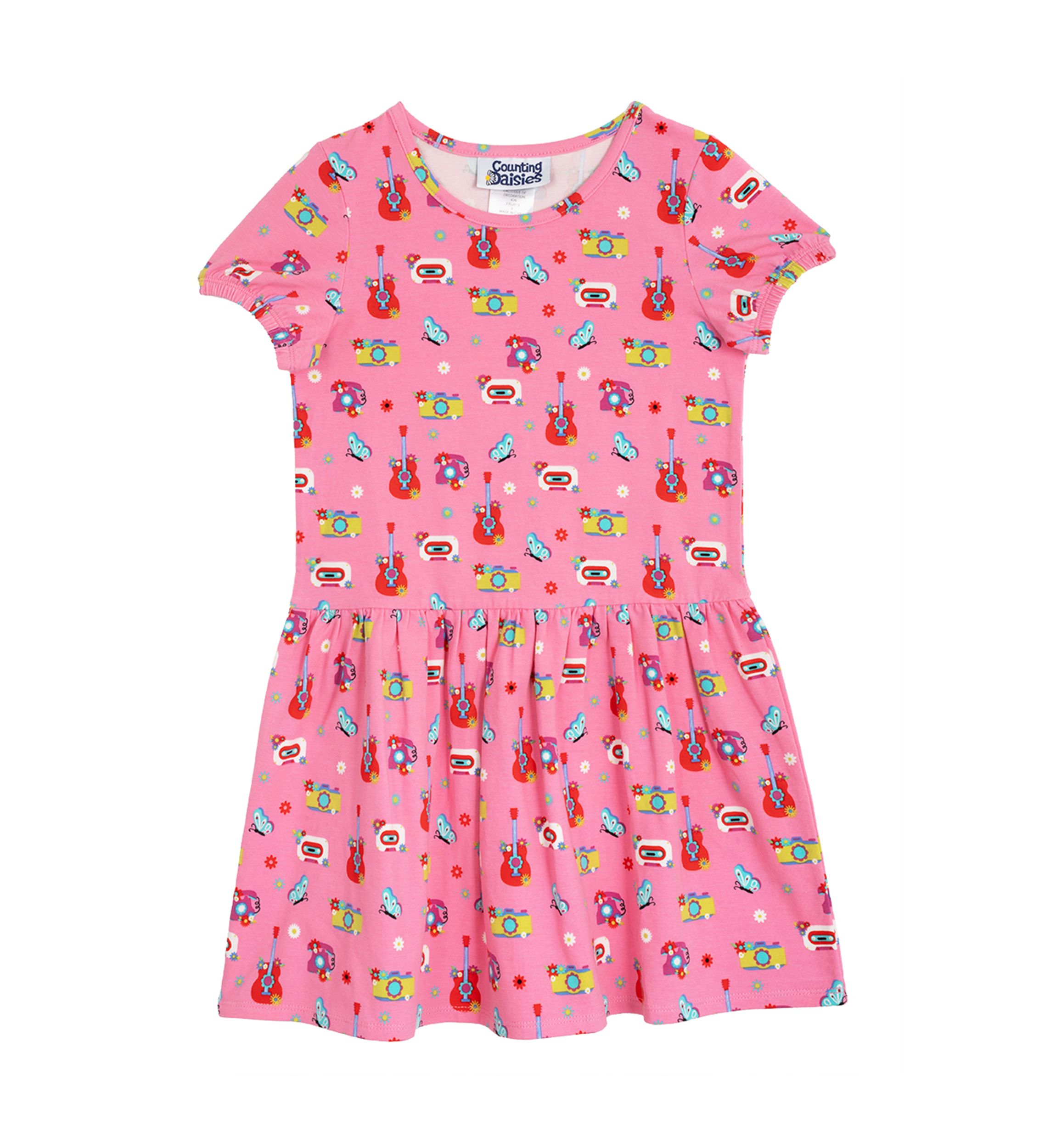 Toddler Girls Printed Tiered Dress