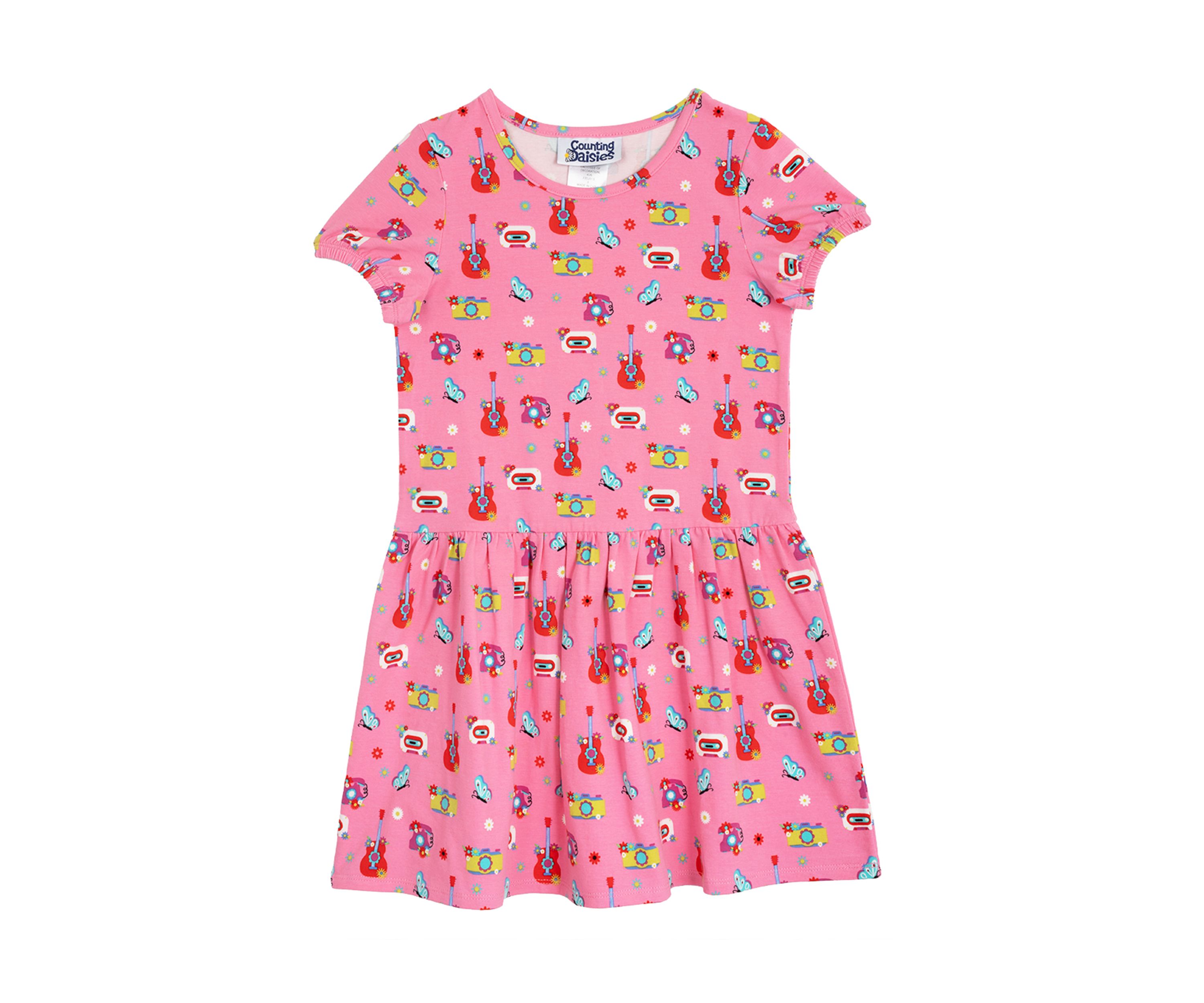 Toddler Girls Printed Tiered Dress