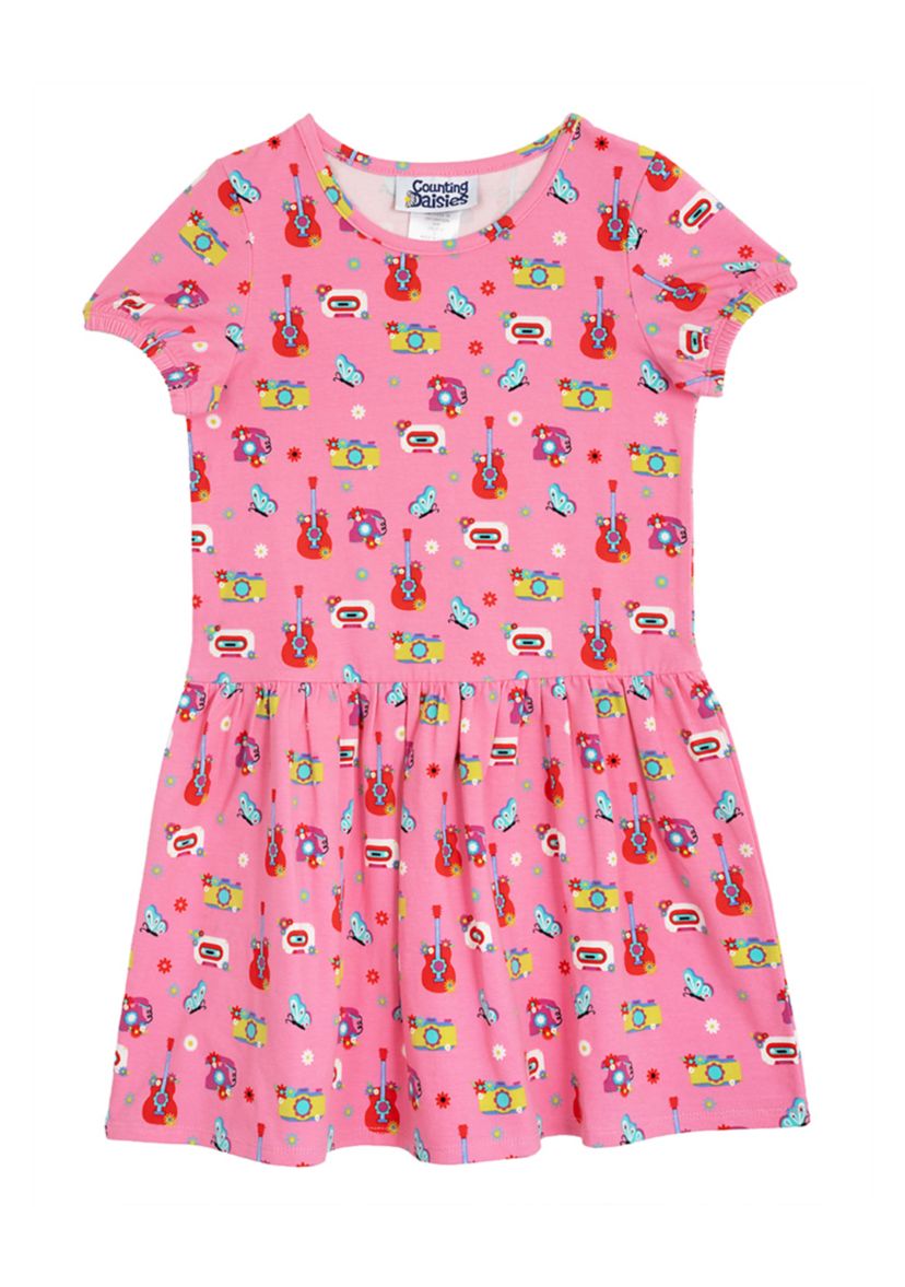 Toddler Girls Printed Tiered Dress