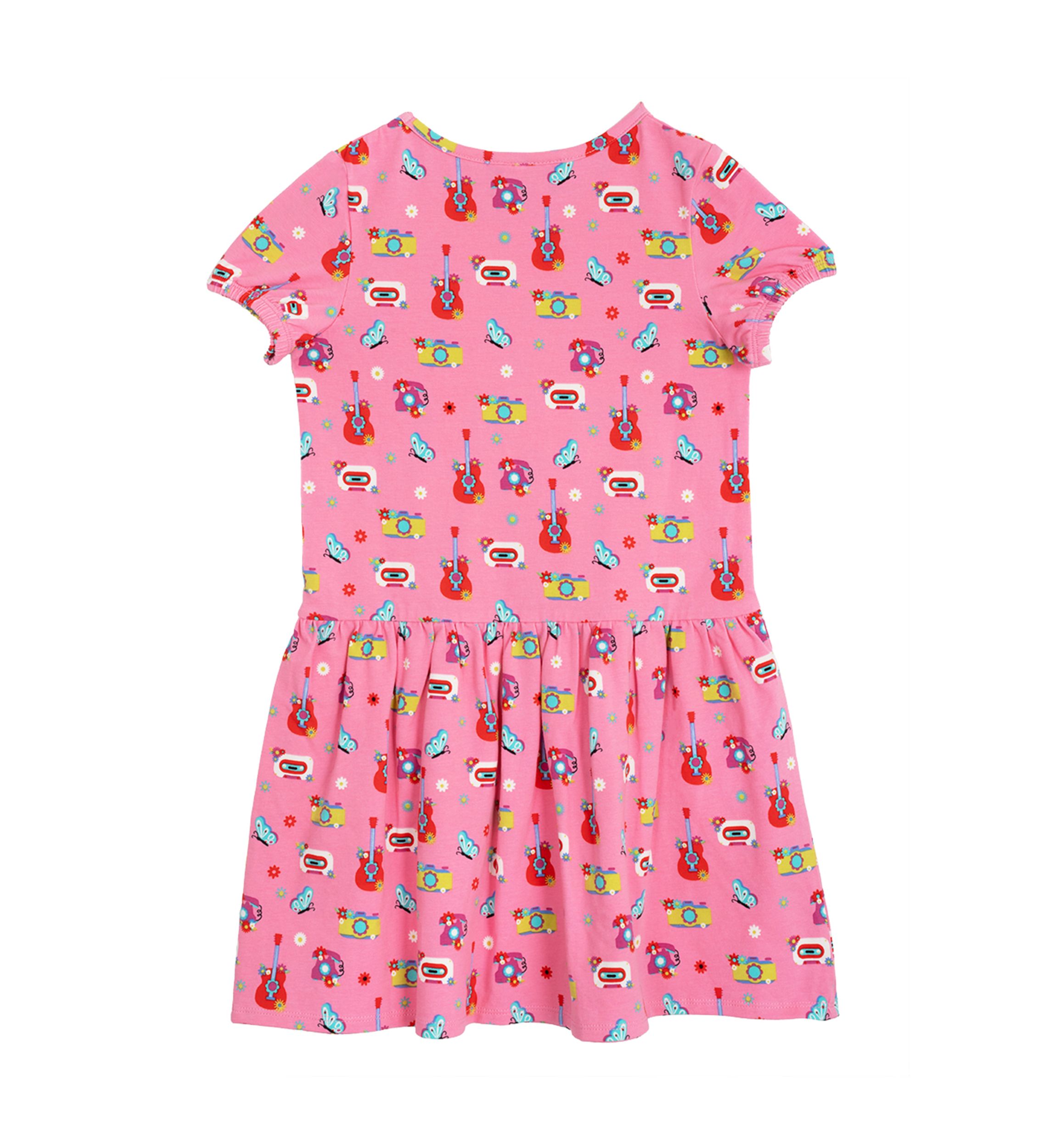 Toddler Girls Printed Tiered Dress