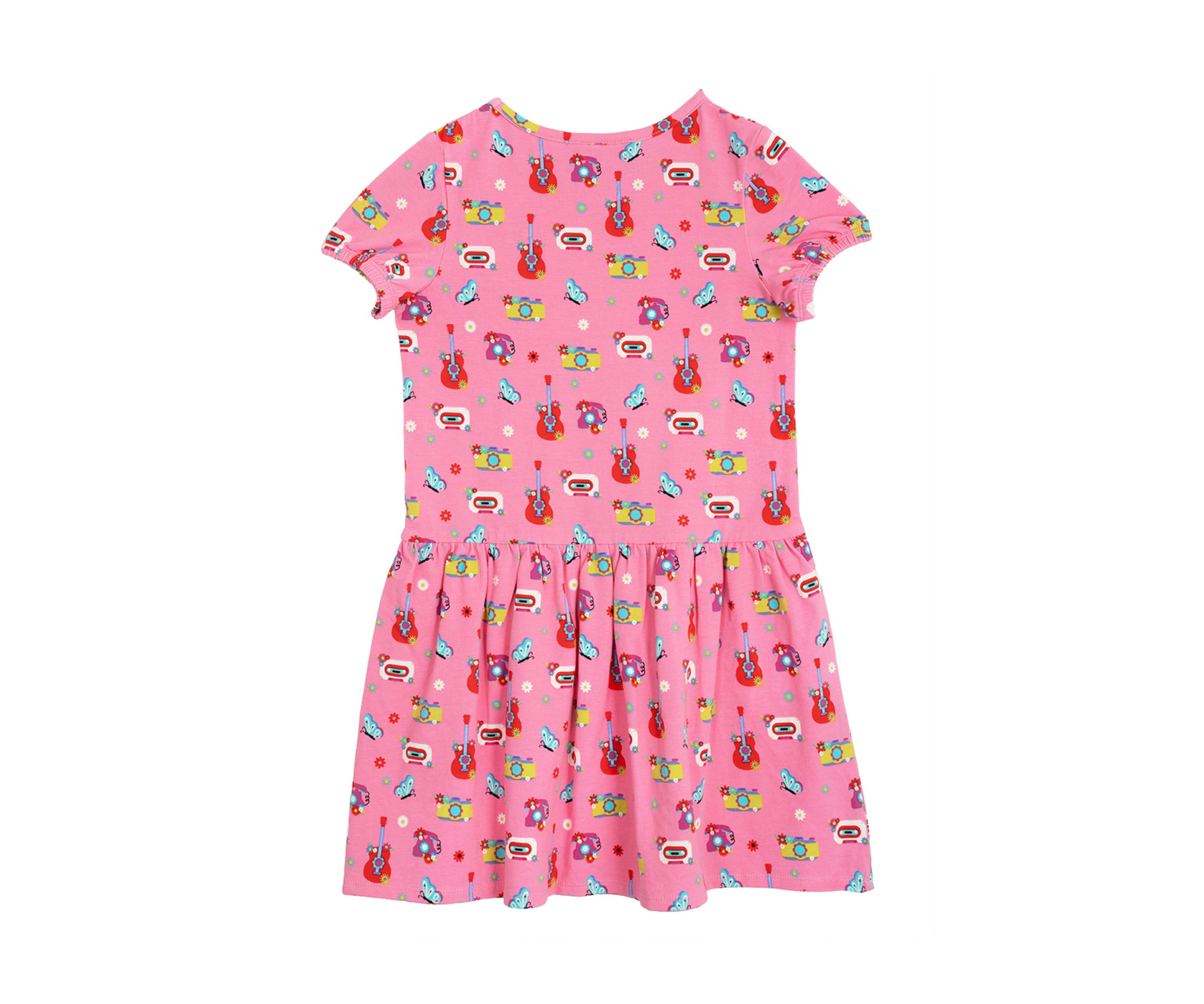 Toddler Girls Printed Tiered Dress