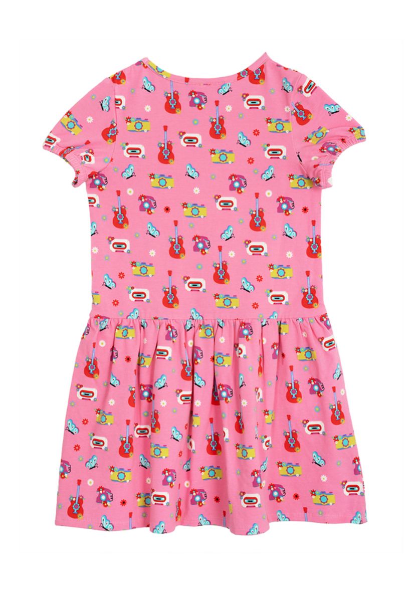 Toddler Girls Printed Tiered Dress