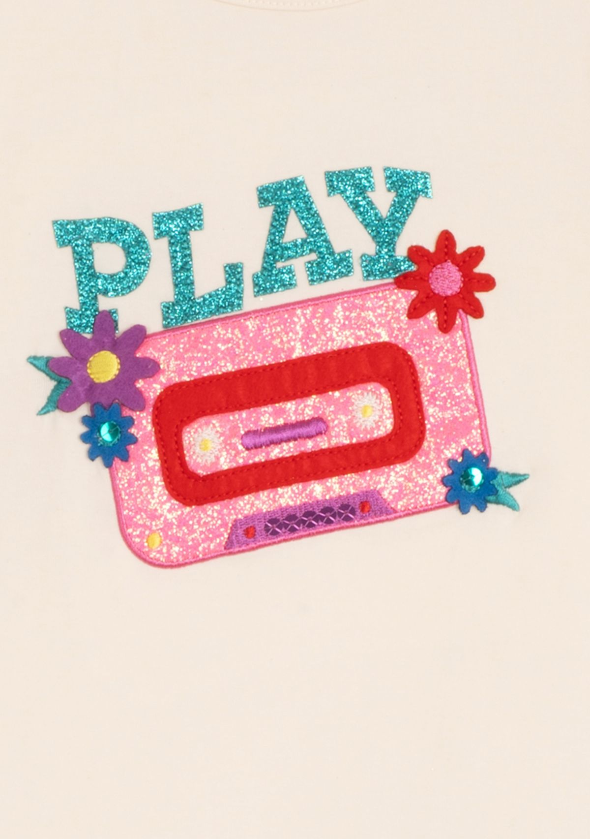 Toddler Girls Long Sleeve Play Tape Top