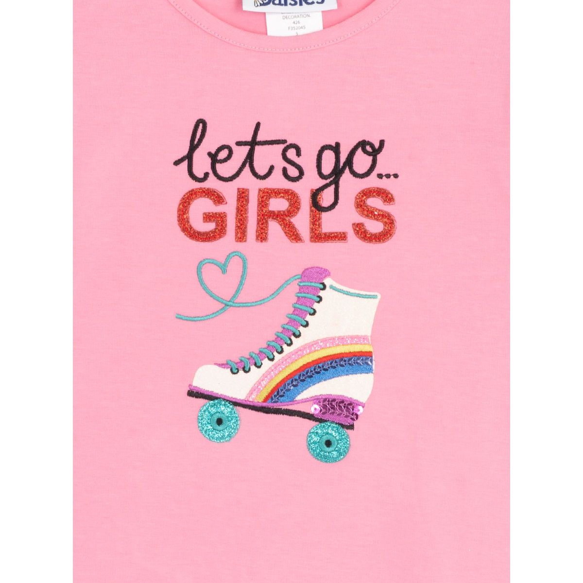 Toddler Girls Lets Go Graphic T-Shirt