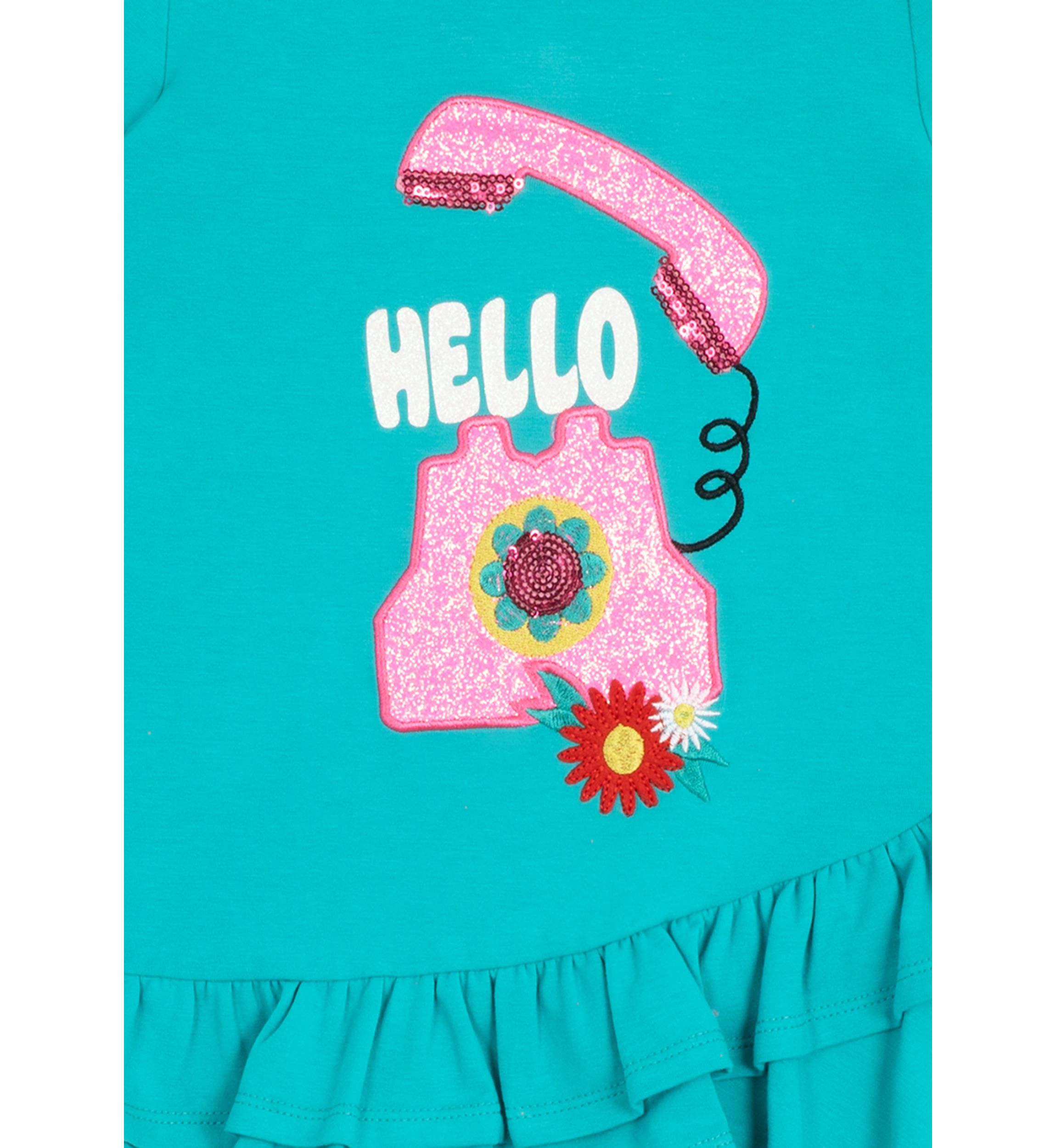 Toddler Girls Long Sleeve Phone Top