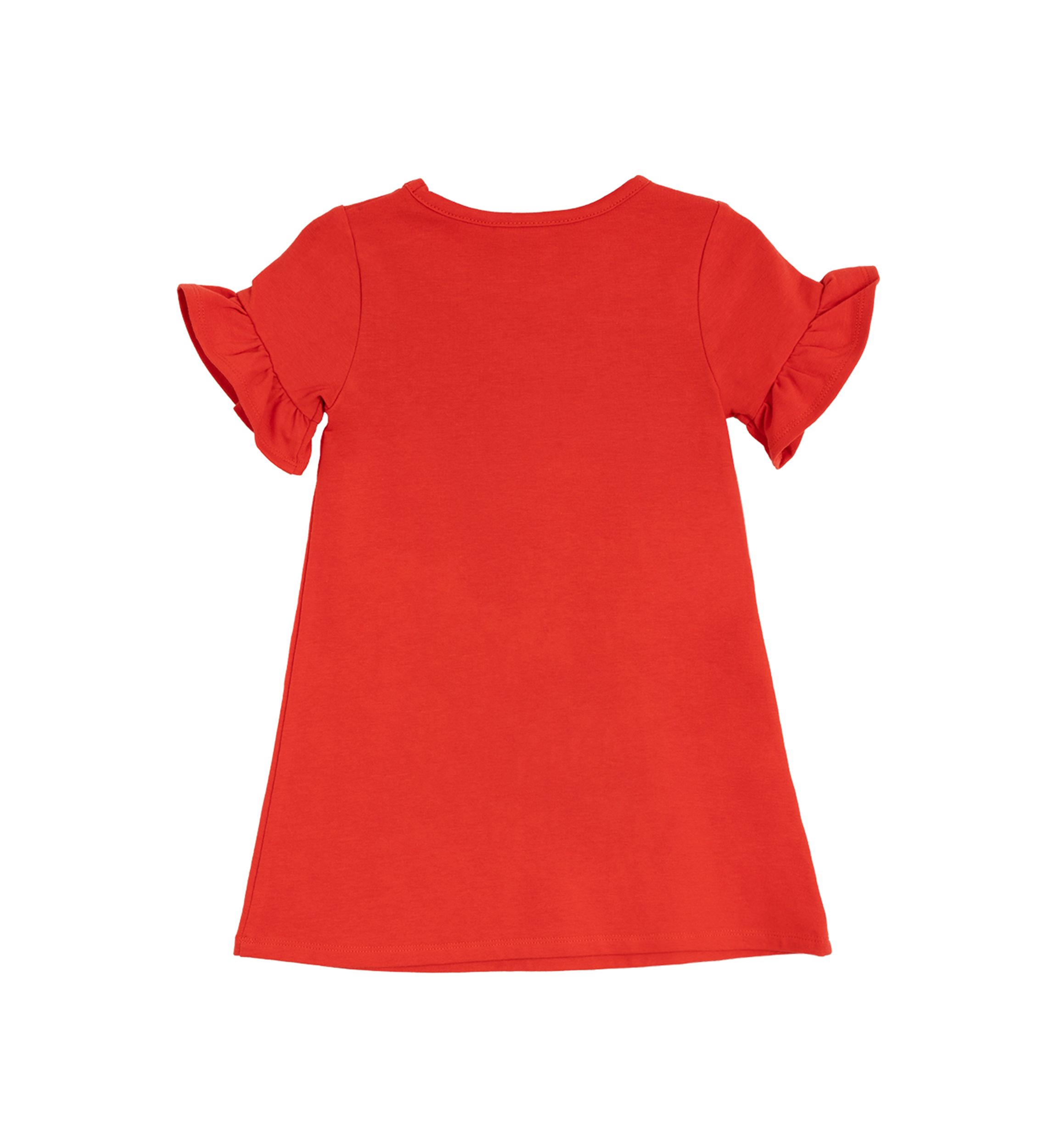 Toddler Girls Flutter Sleeve Guitar Appliqué Dress