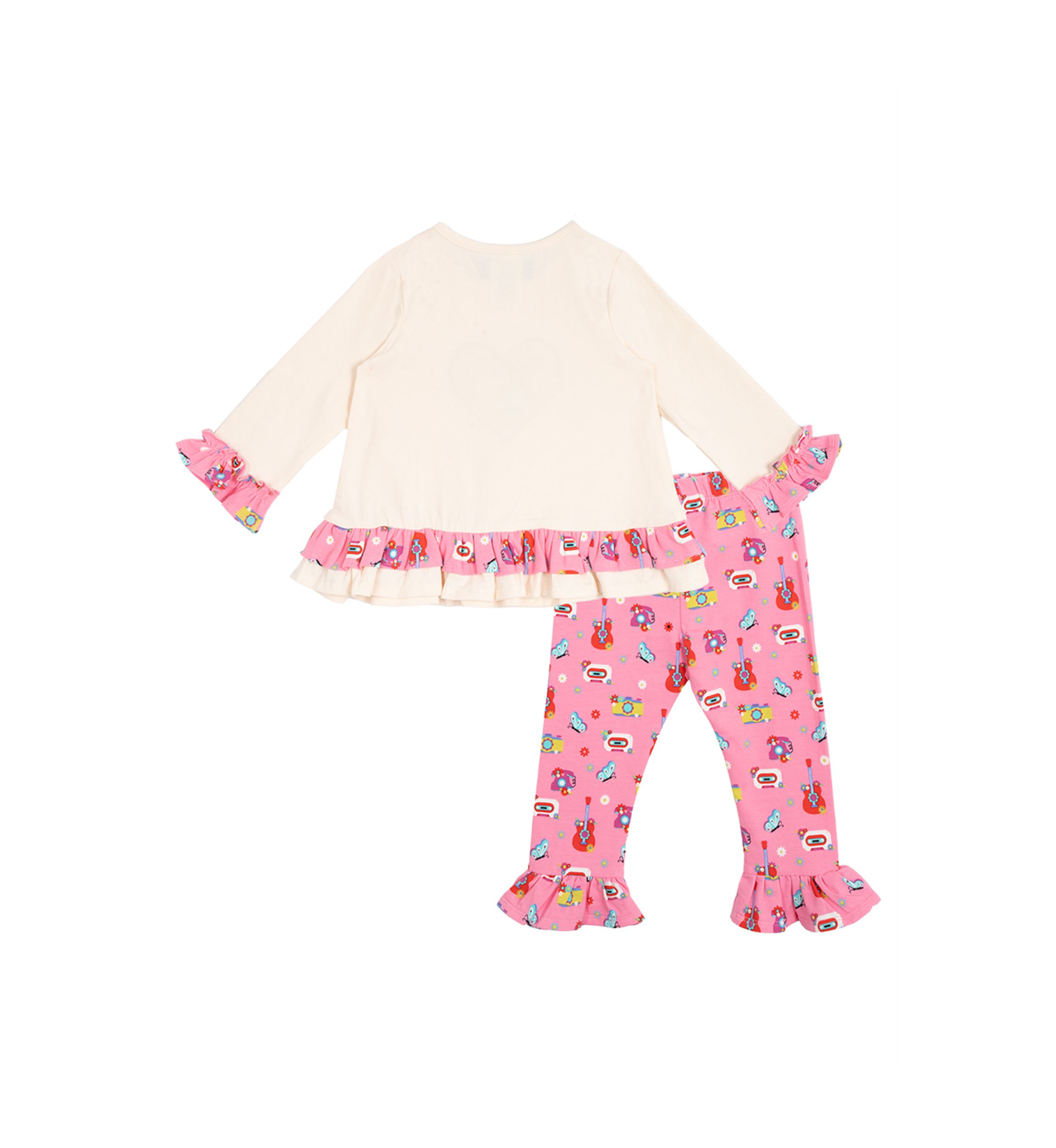 Baby Girls Heart Appliqué Top and Leggings Set